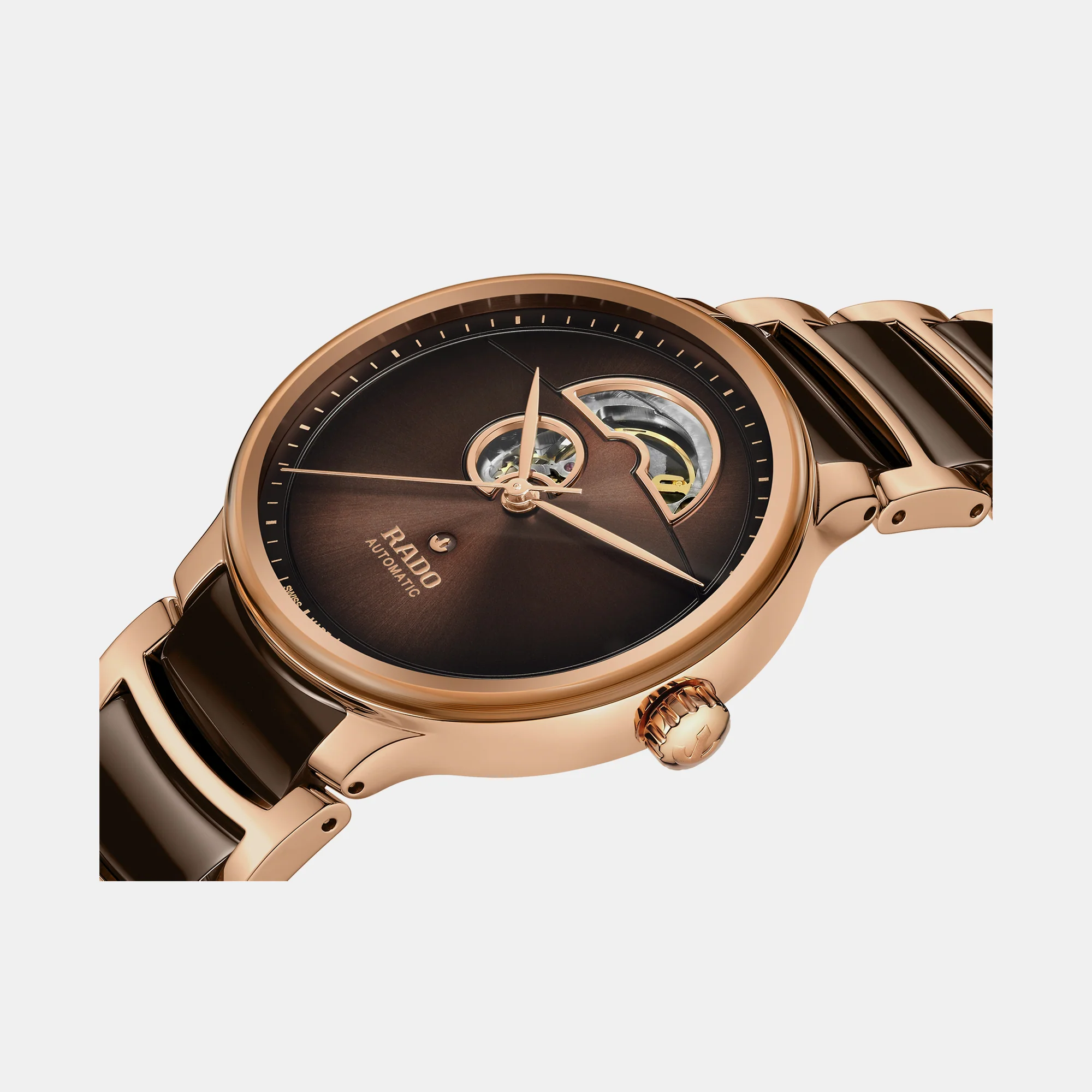 Centrix Men Automatic Brown Dial Analog Ceramic Watch R30013302 - Image 3
