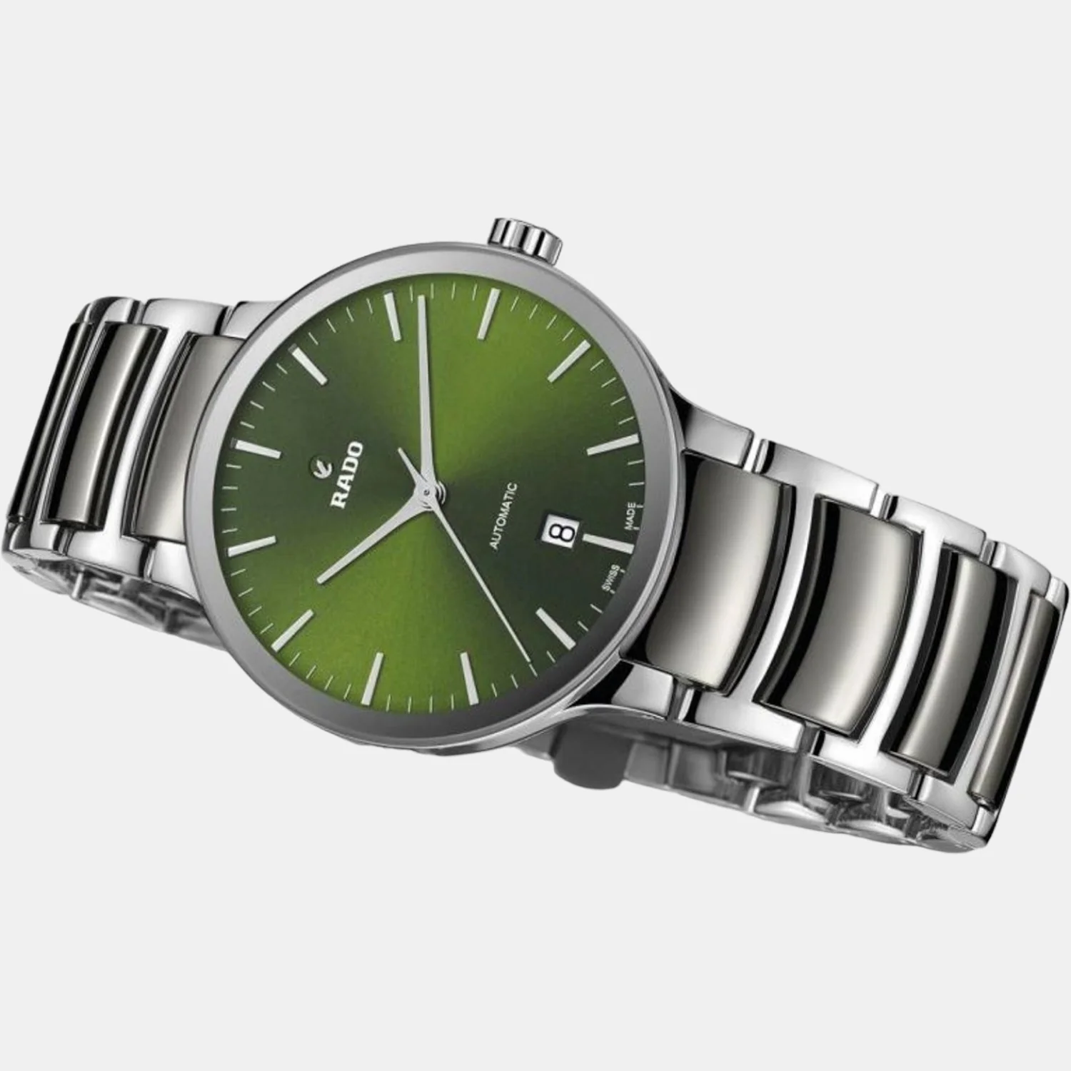 Centrix Men Automatic Green Dial Analog Stainless Steel Watch R30010312 - Image 2