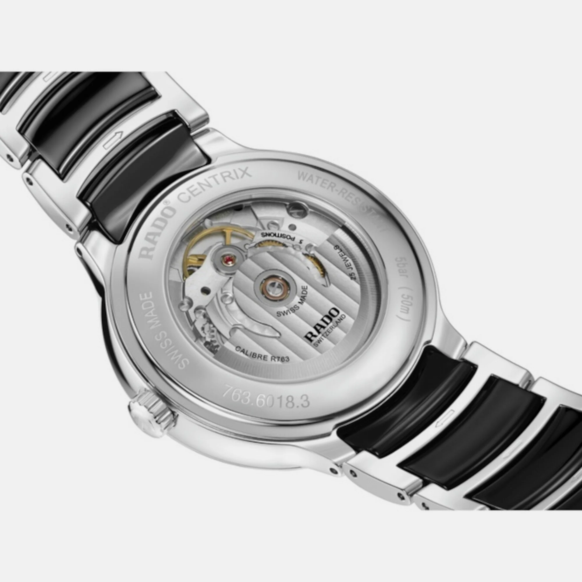 Centrix Unisex Automatic Black Dial Analog Stainless Steel Watch R30018152 - Image 3