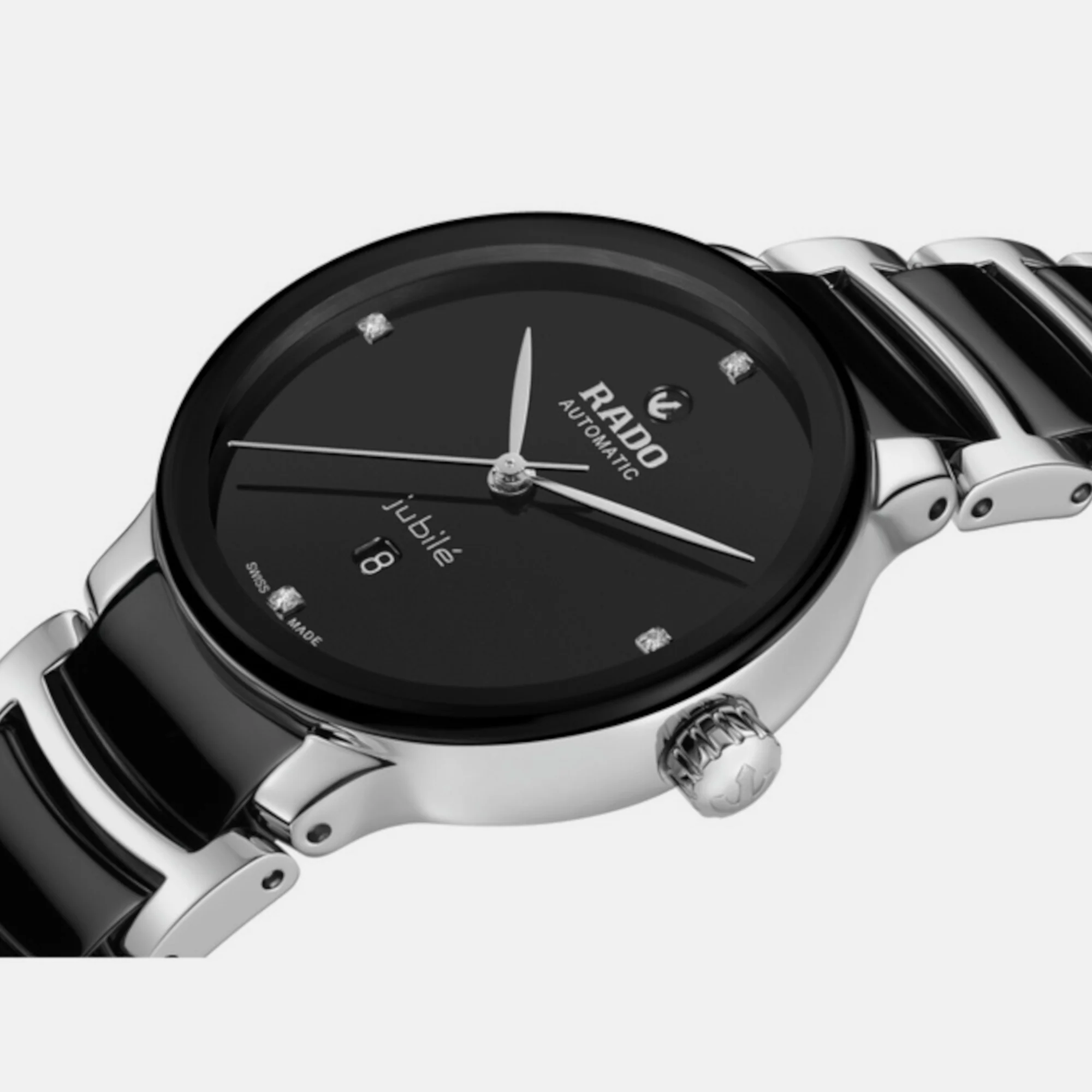 Centrix Unisex Automatic Black Dial Analog Stainless Steel Watch R30020712 - Image 2