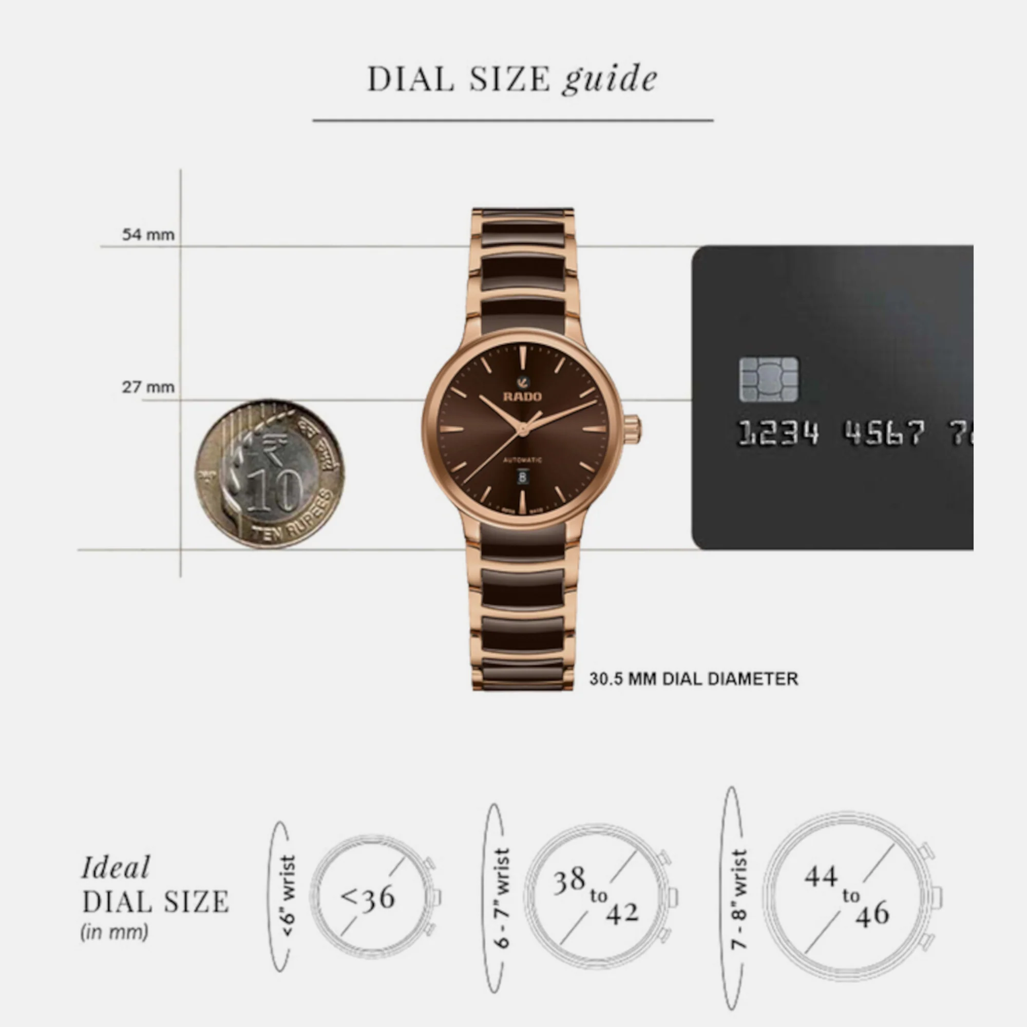 Centrix Unisex Automatic Brown Dial Analog Stainless Steel Watch R30018712 - Image 6