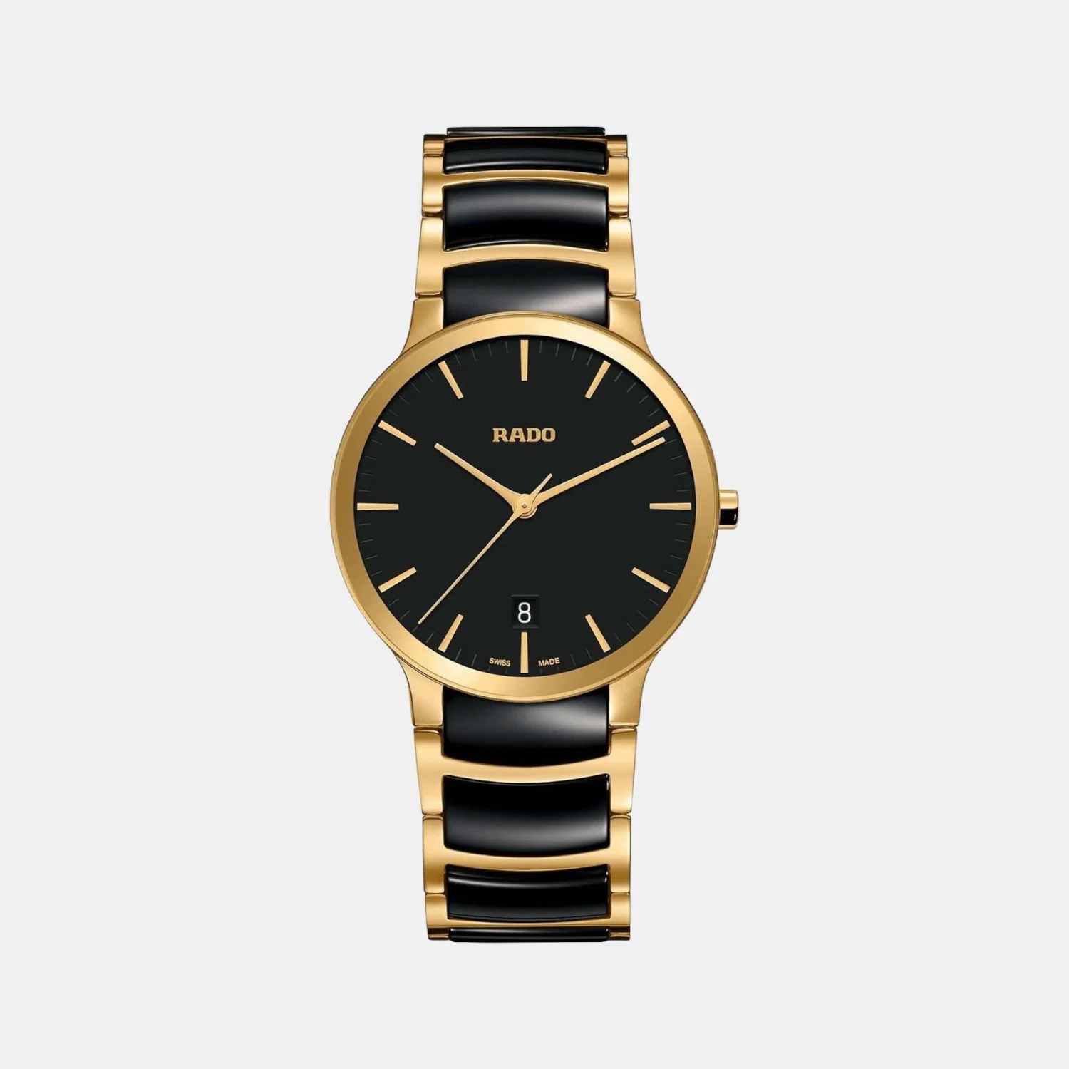 Centrix Unisex Quartz Black Dial Analog Stainless Steel Watch R30527172 - Image 2