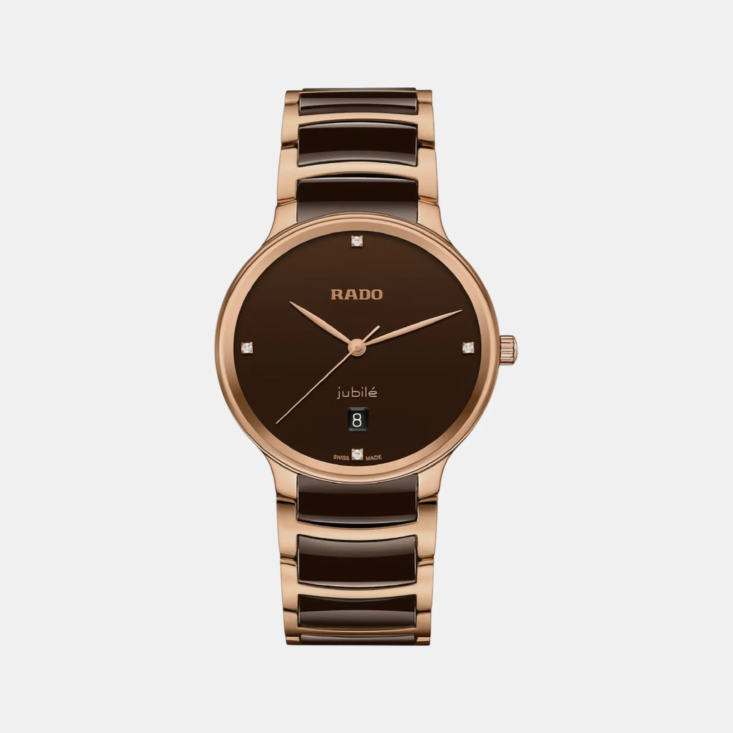 Centrix Unisex Quartz Brown Dial Analog Ceramic Watch R30023712
