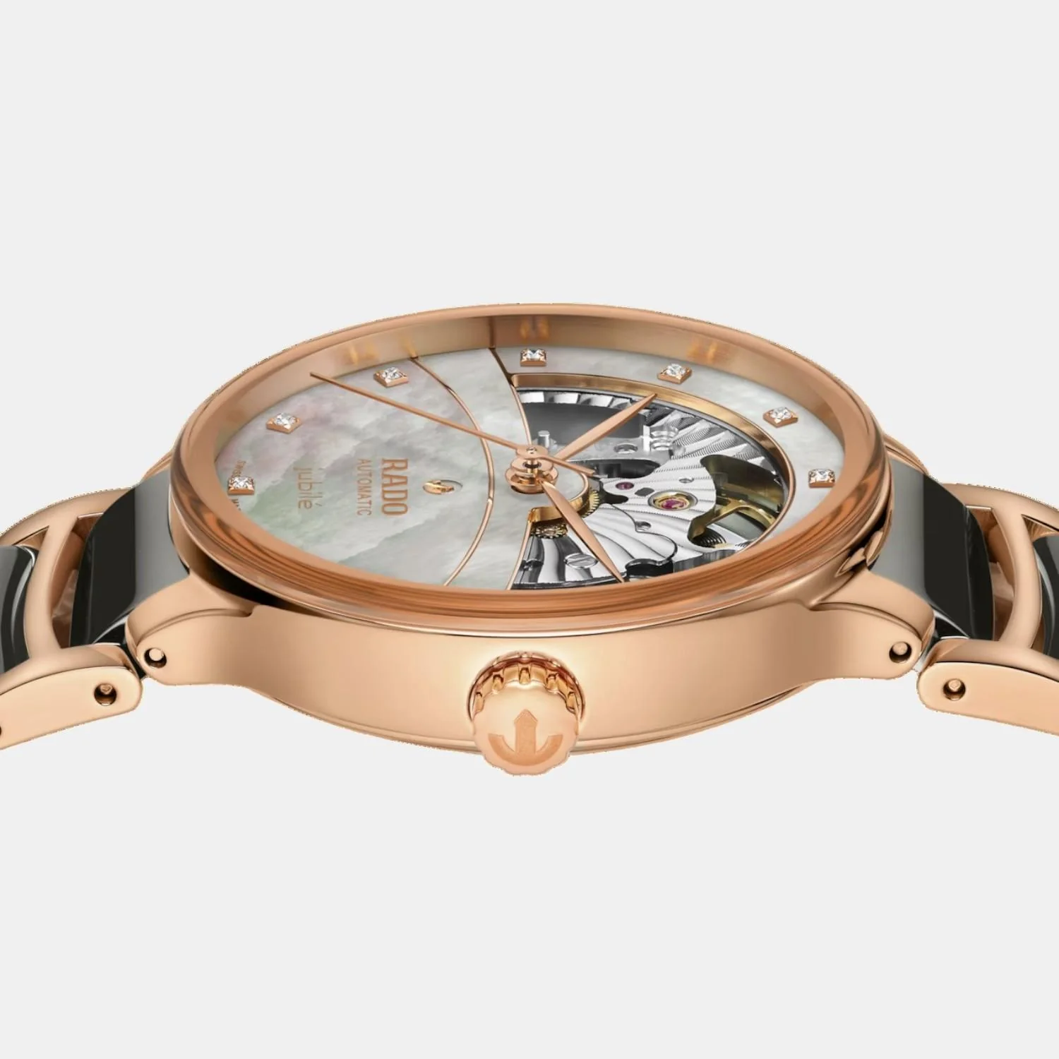 Centrix Women Automatic Silver & Rose Gold Dial Analog Ceramic Watch R30029912 - Image 4