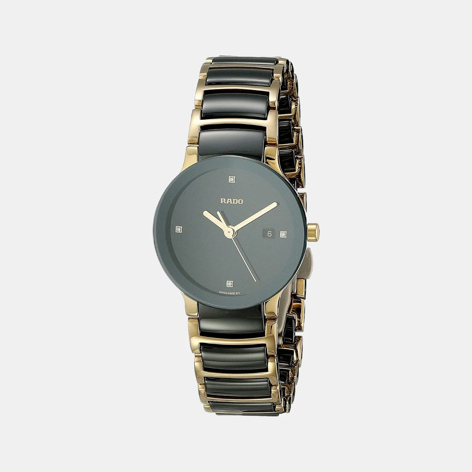Centrix Women Quartz Black Dial Analog Stainless Steel Watch R30930712