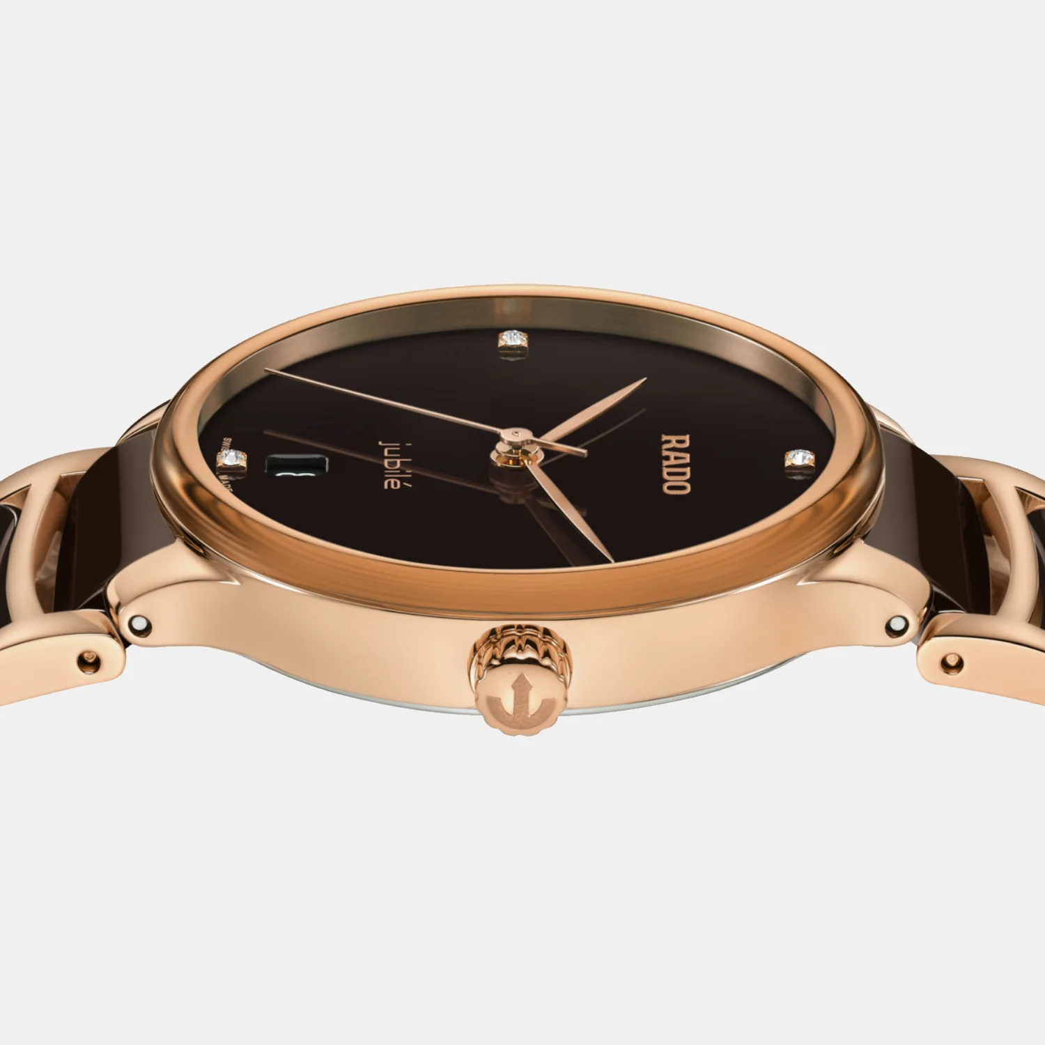 Centrix Women Quartz Brown Dial Analog Ceramic Watch R30038712 - Image 4
