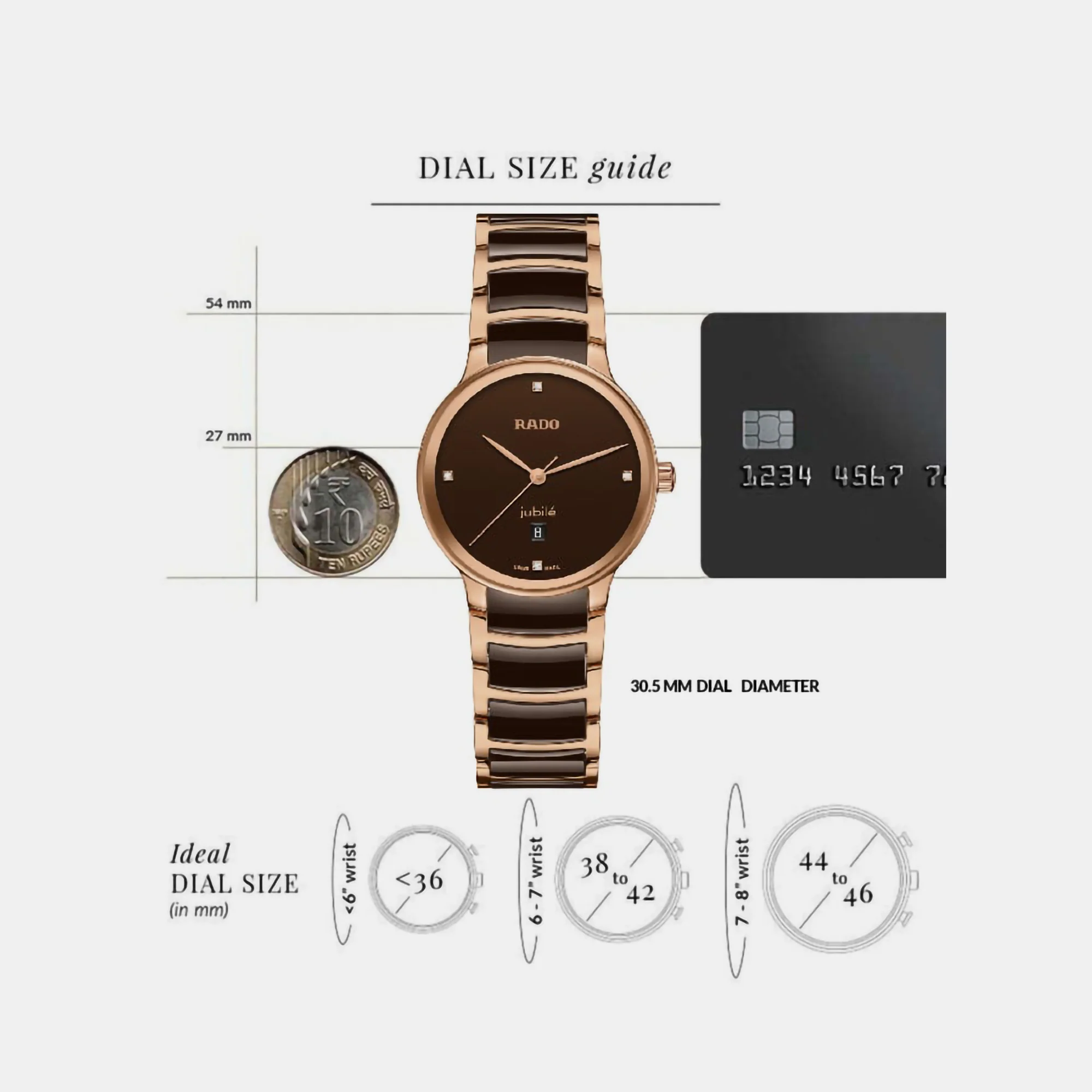 Centrix Women Quartz Brown Dial Chronograph Ceramic Watch R30024712 - Image 7