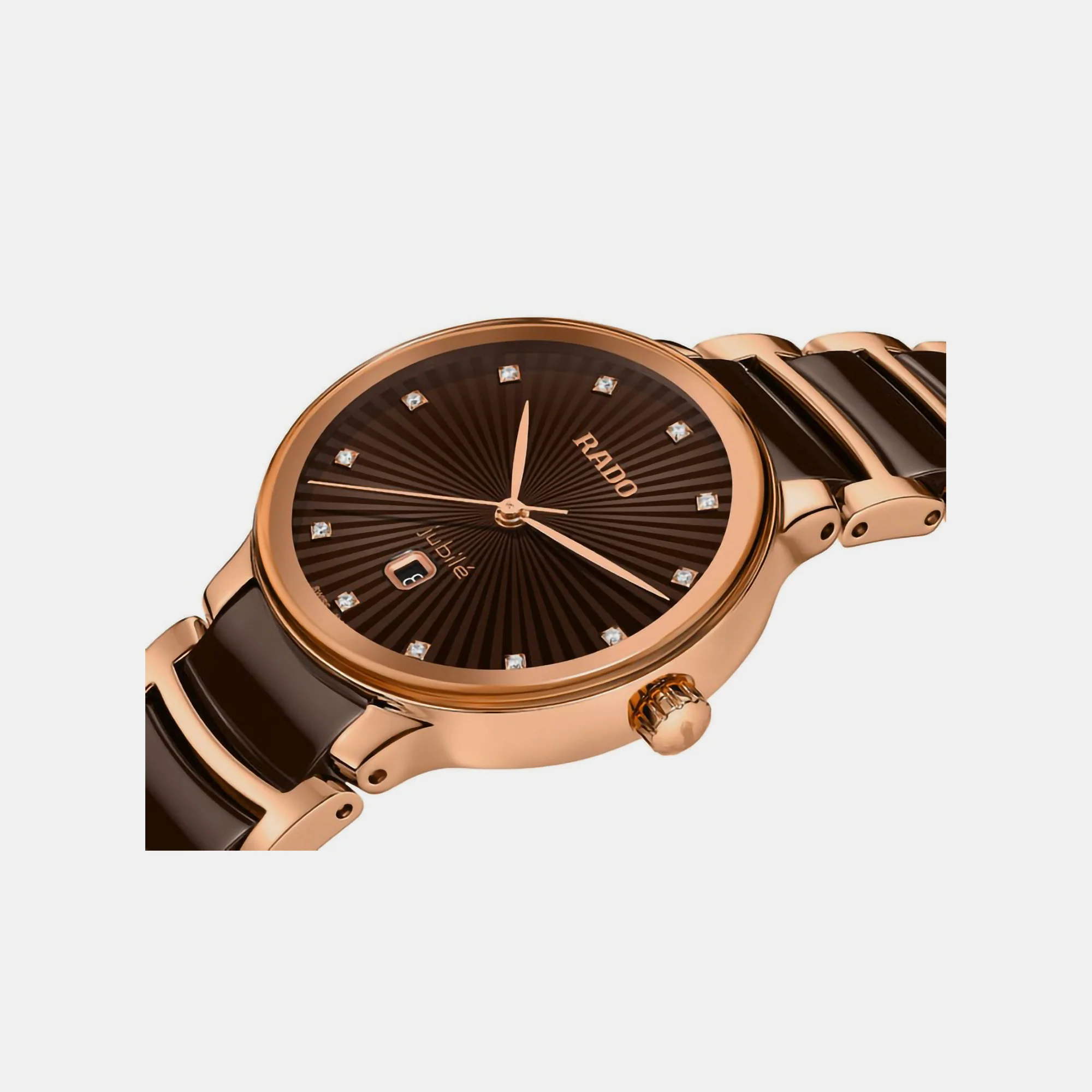 Centrix Women Quartz Brown Dial Chronograph Ceramic Watch R30024732 - Image 3