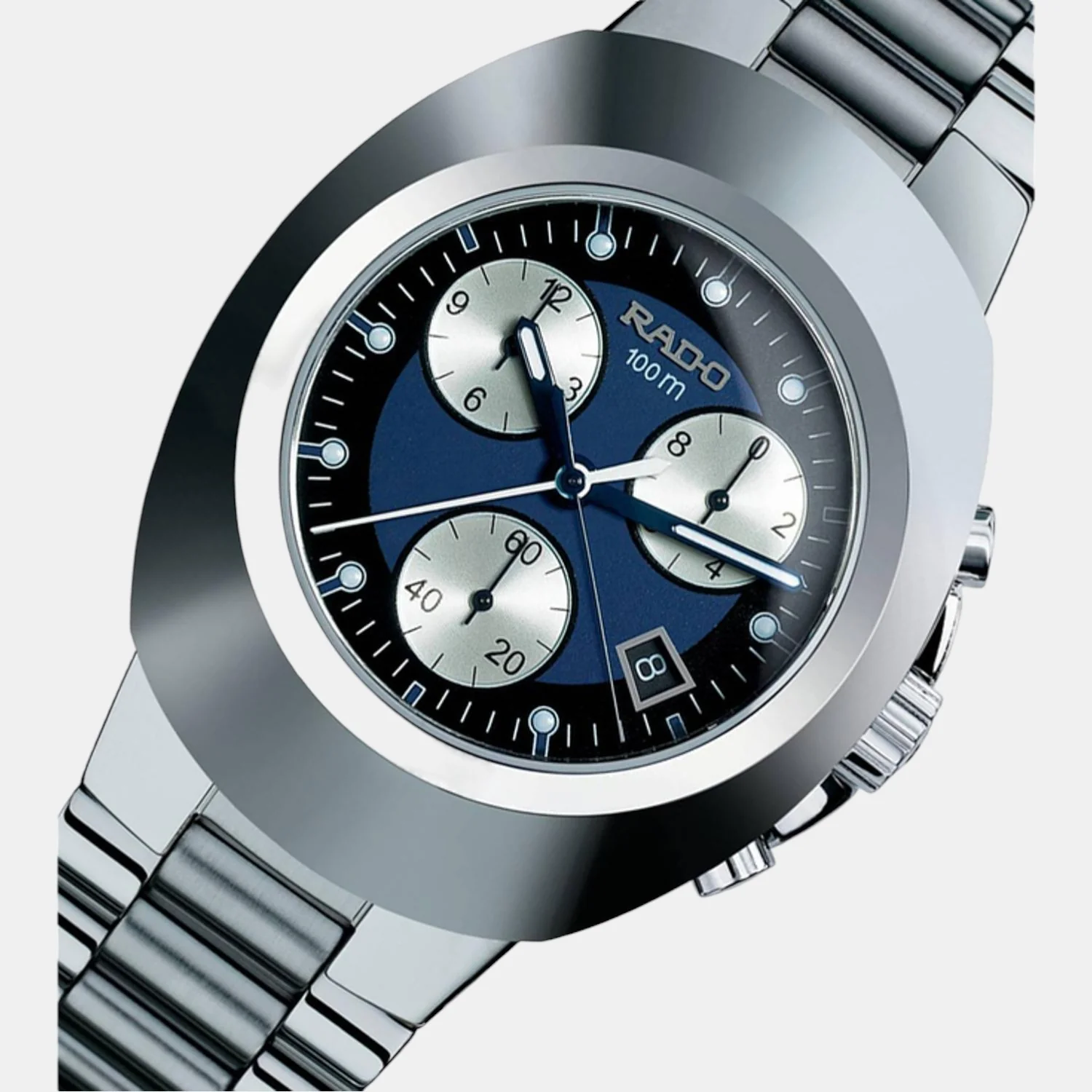 Diastar Men Quartz Blue Dial Chronograph Stainless Steel Watch R12638173 - Image 3