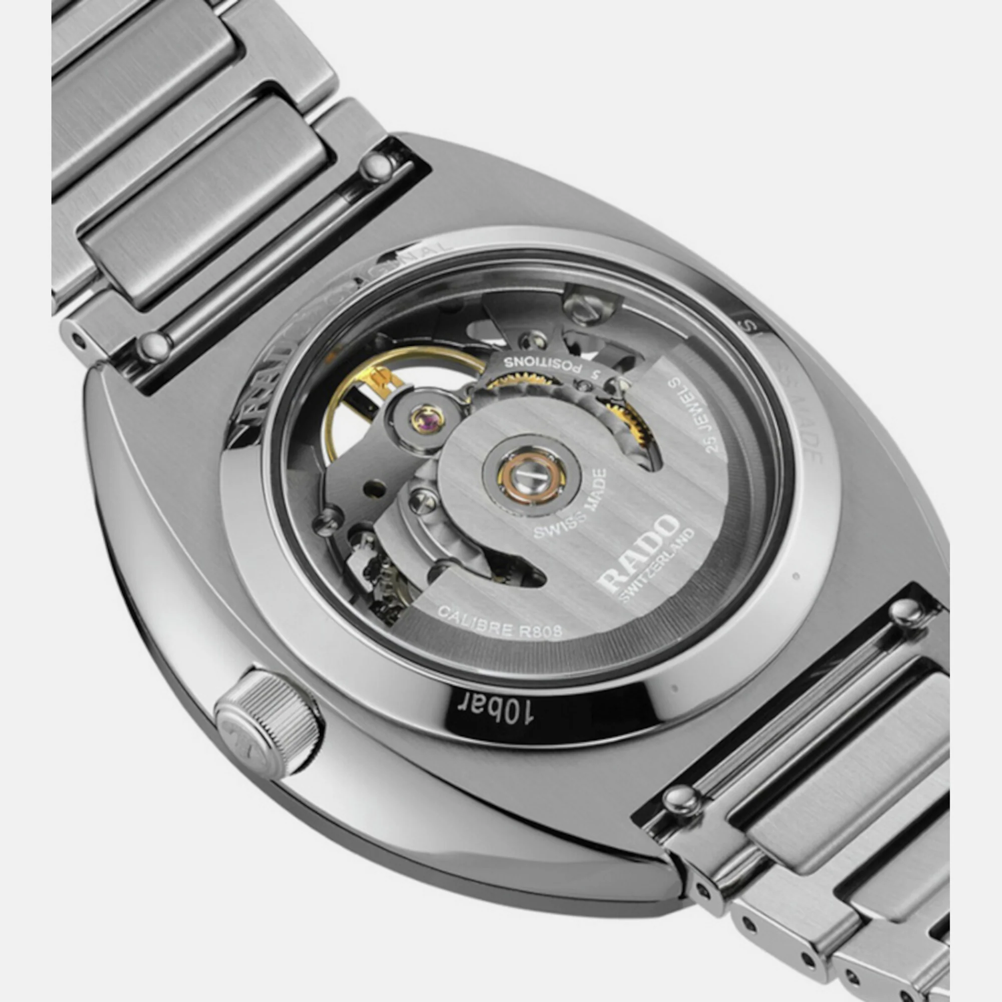 Diastar Unisex Automatic Black Dial Analog Stainless Steel Watch R12162153 - Image 3