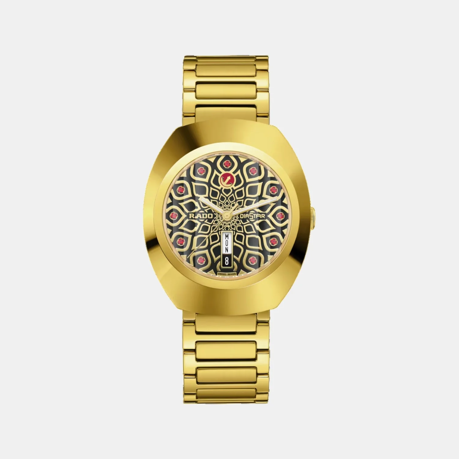 Diastar Unisex Automatic Black & Yellow Dial Analog Stainless Steel Watch R12161653 - Image 2