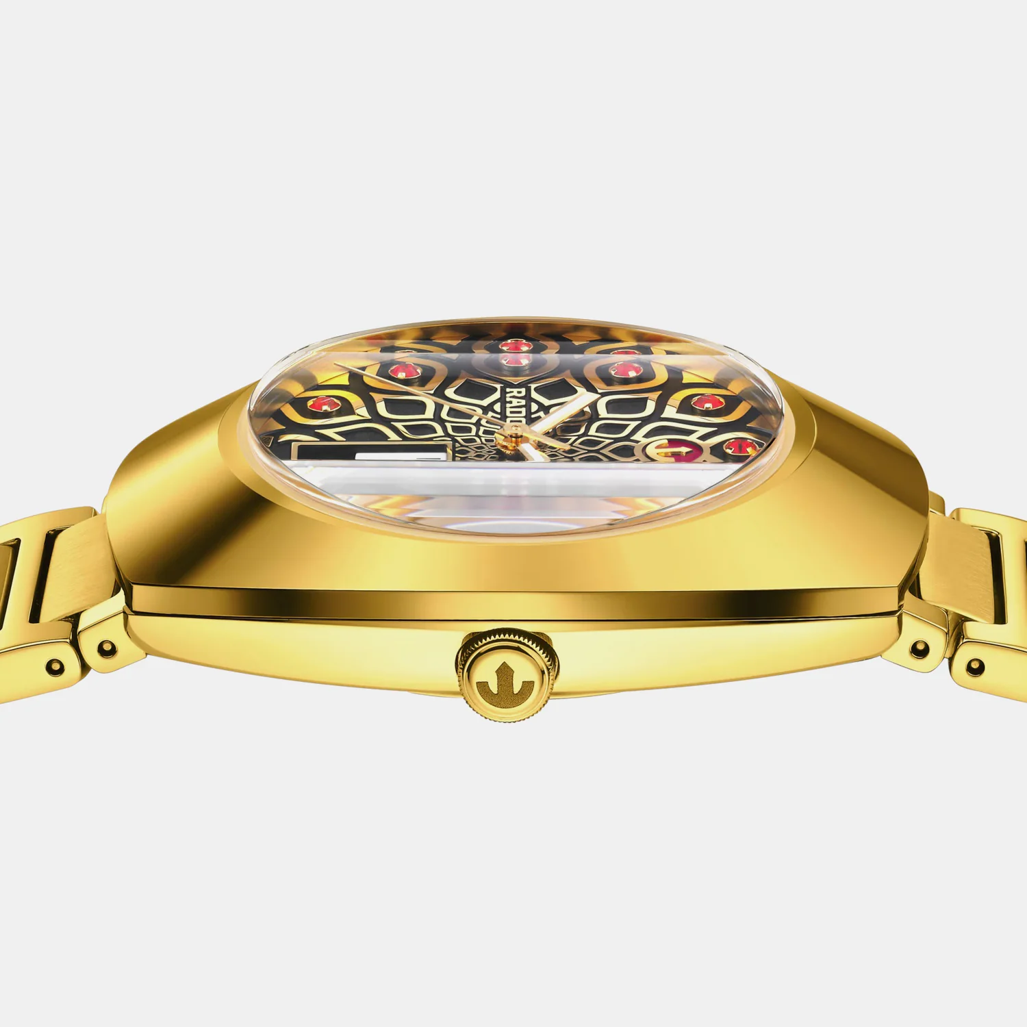 Diastar Unisex Automatic Black & Yellow Dial Analog Stainless Steel Watch R12161653 - Image 3
