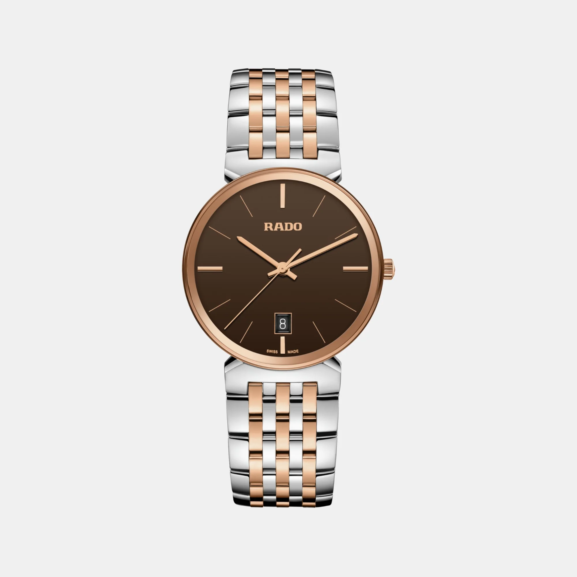 Florence Men Quartz Brown Dial Analog Stainless Steel Watch R48912303 - Image 2