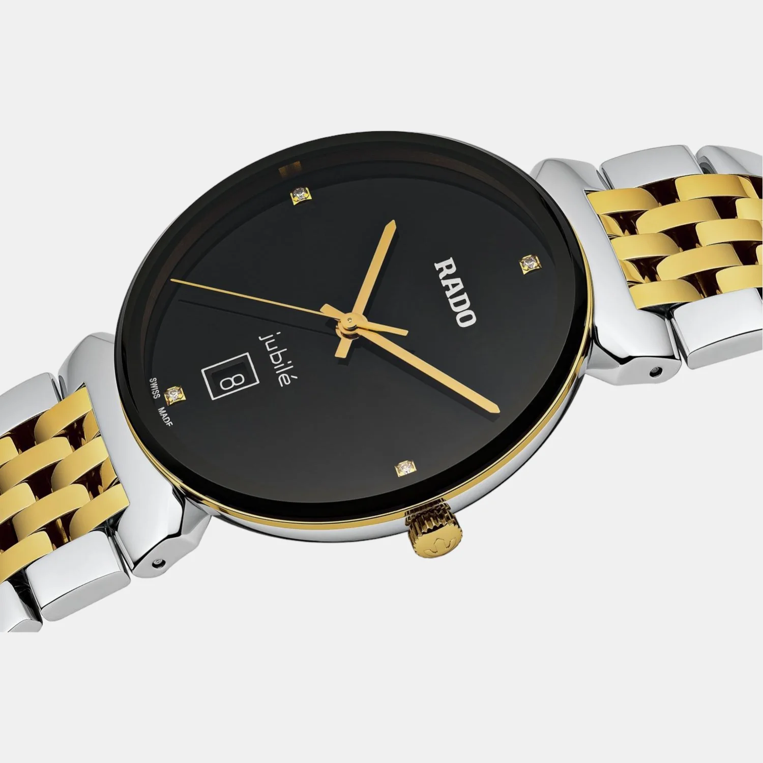 Florence Unisex Quartz Black Dial Analog Stainless Steel Watch R48912703 - Image 2