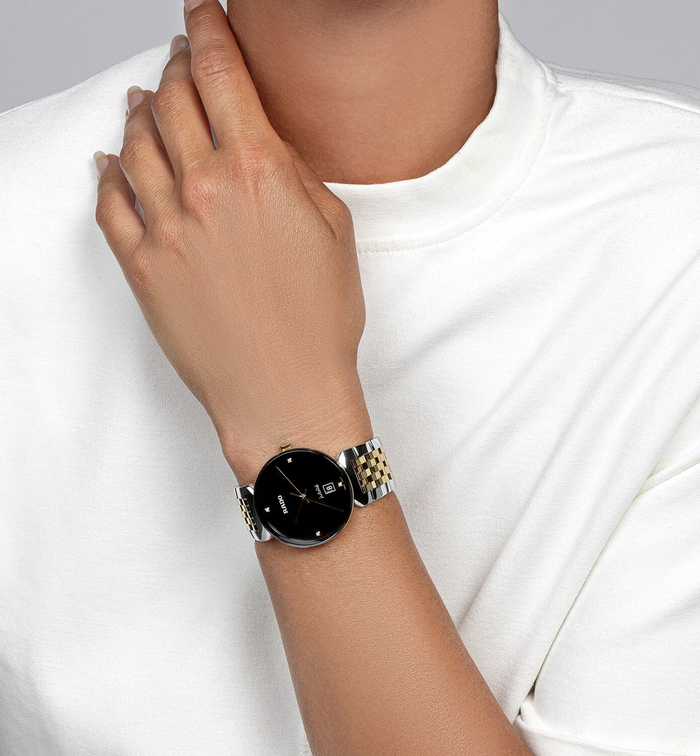 Florence Unisex Quartz Black Dial Analog Stainless Steel Watch R48912703 - Image 6