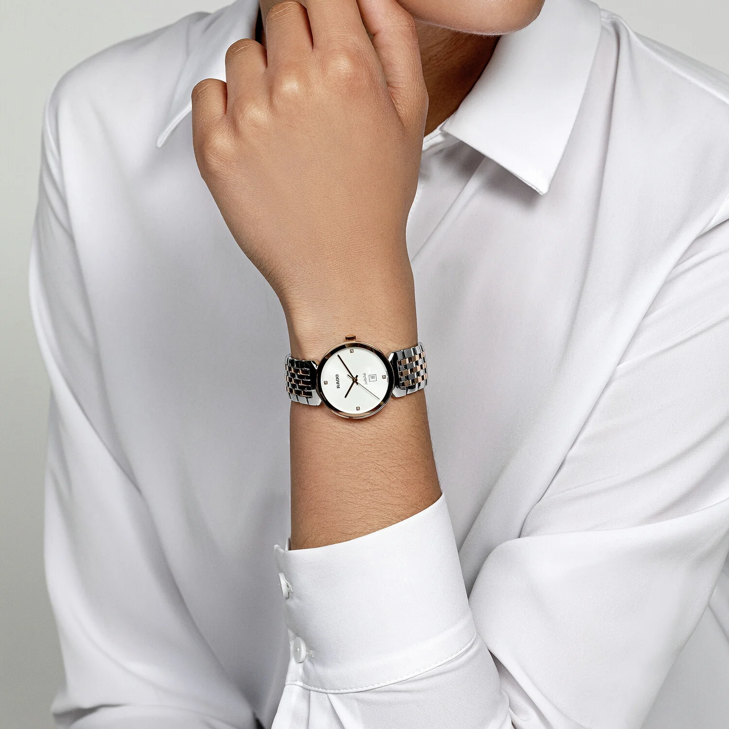 Florence Women Quartz White Dial Analog Stainless Steel Watch R48913723 - Image 4