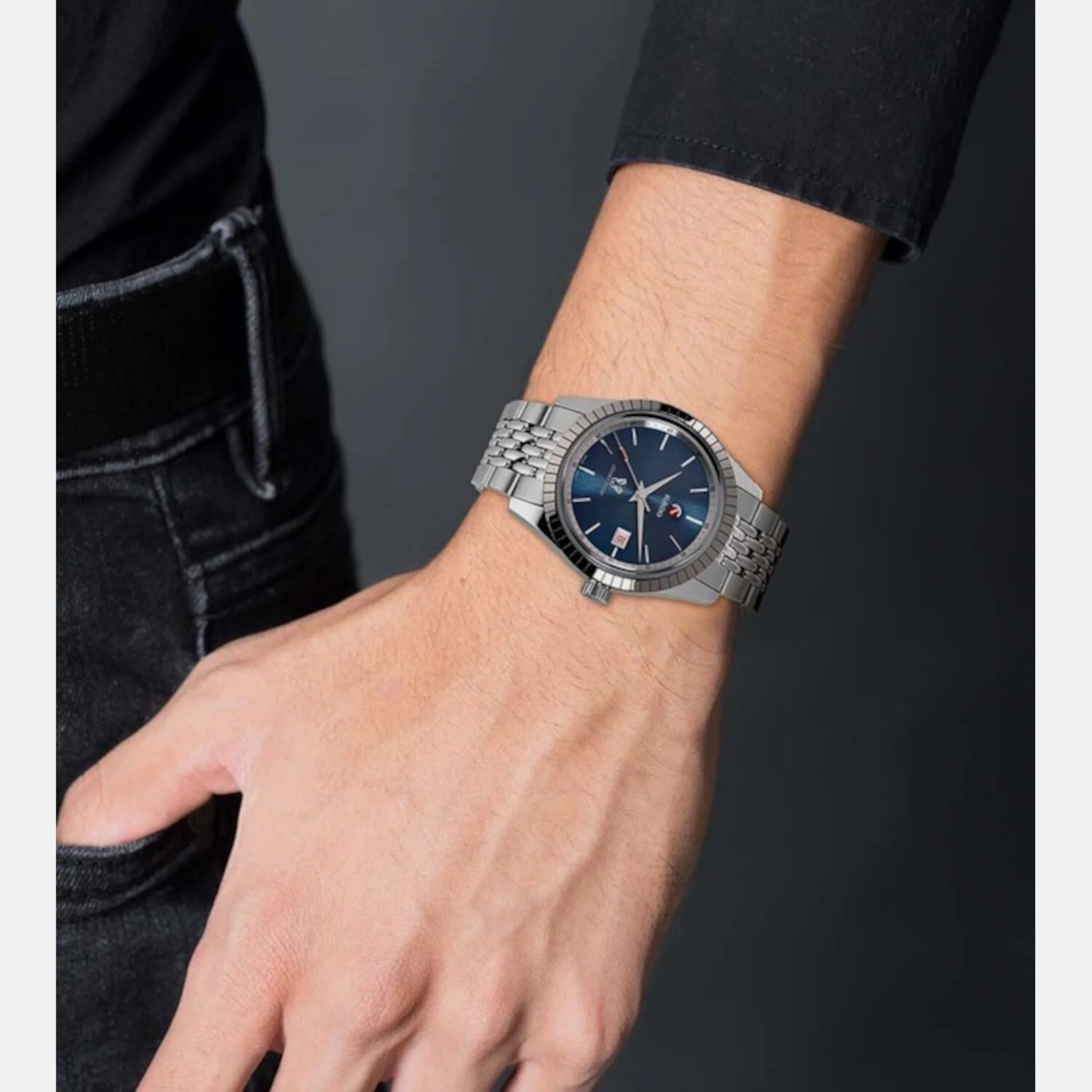 HyperChrome Men Automatic Blue Dial Analog Stainless Steel Watch R33101203 - Image 7