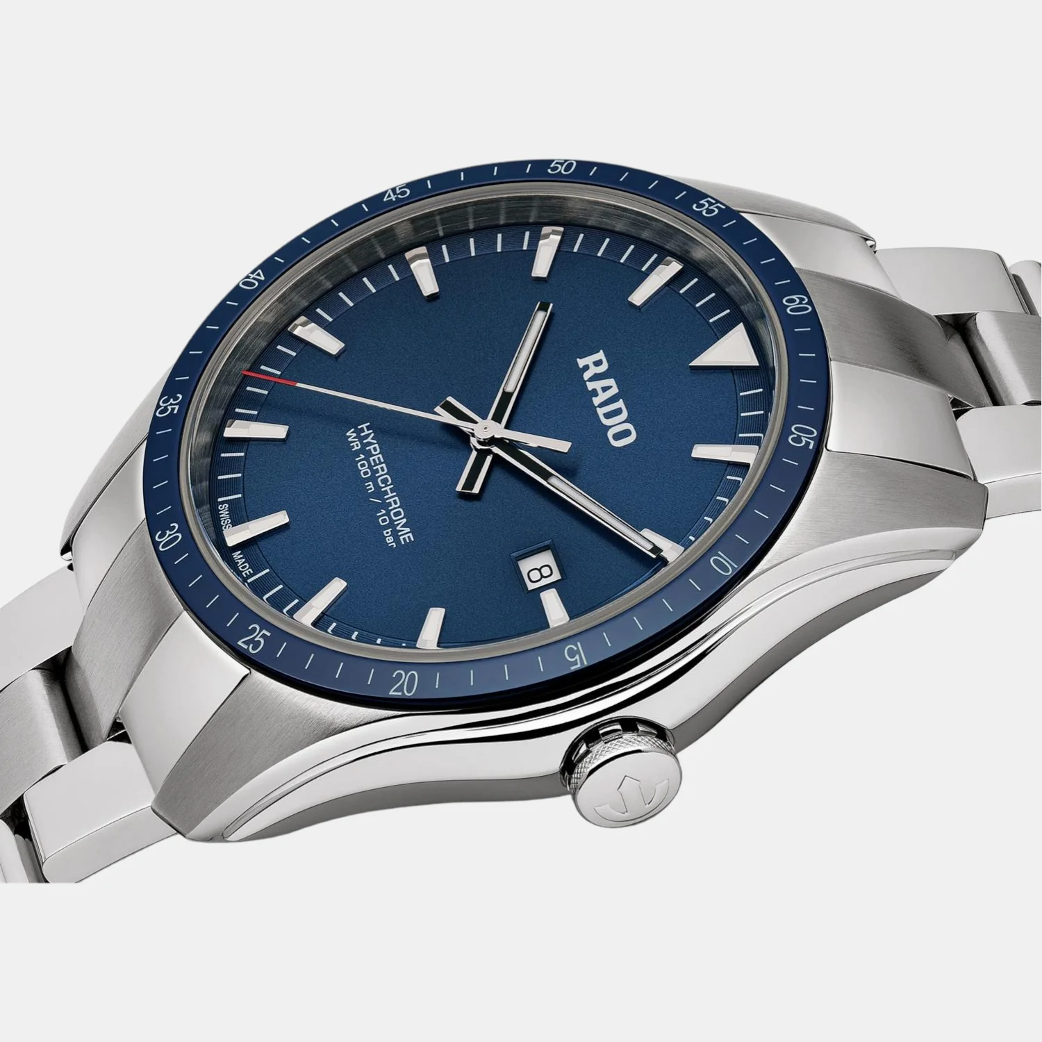 HyperChrome Men Quartz Blue Dial Analog Stainless Steel Watch R32502203 - Image 2