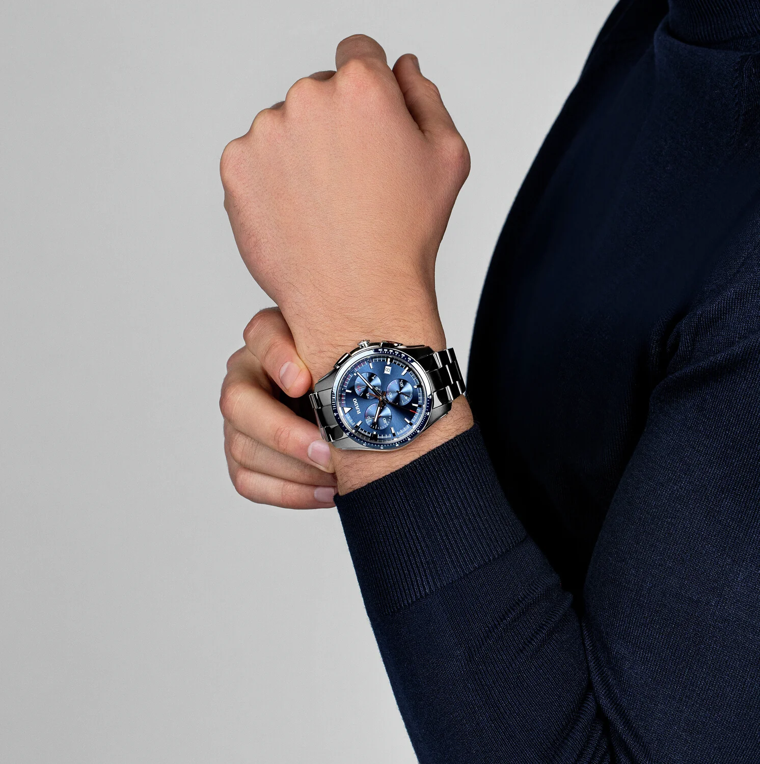HyperChrome Men Quartz Blue Dial Chronograph Stainless Steel Watch R32259203 - Image 6