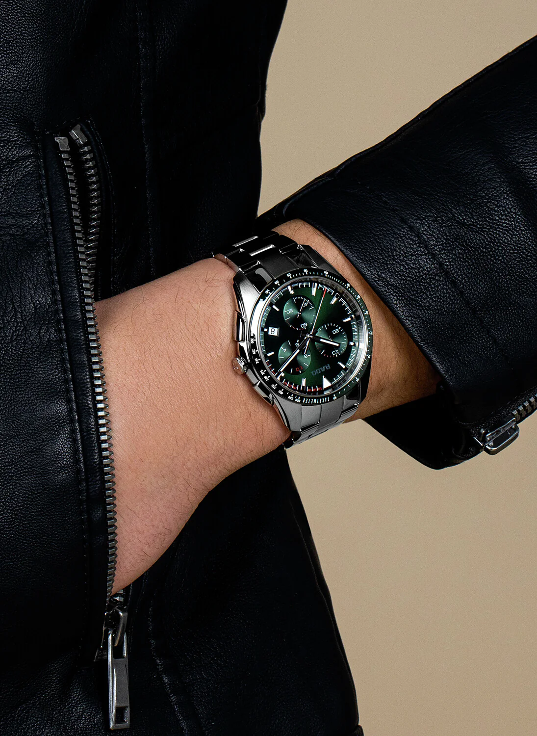 HyperChrome Men Quartz Green Dial Chronograph Stainless Steel Watch R32259313 - Image 6