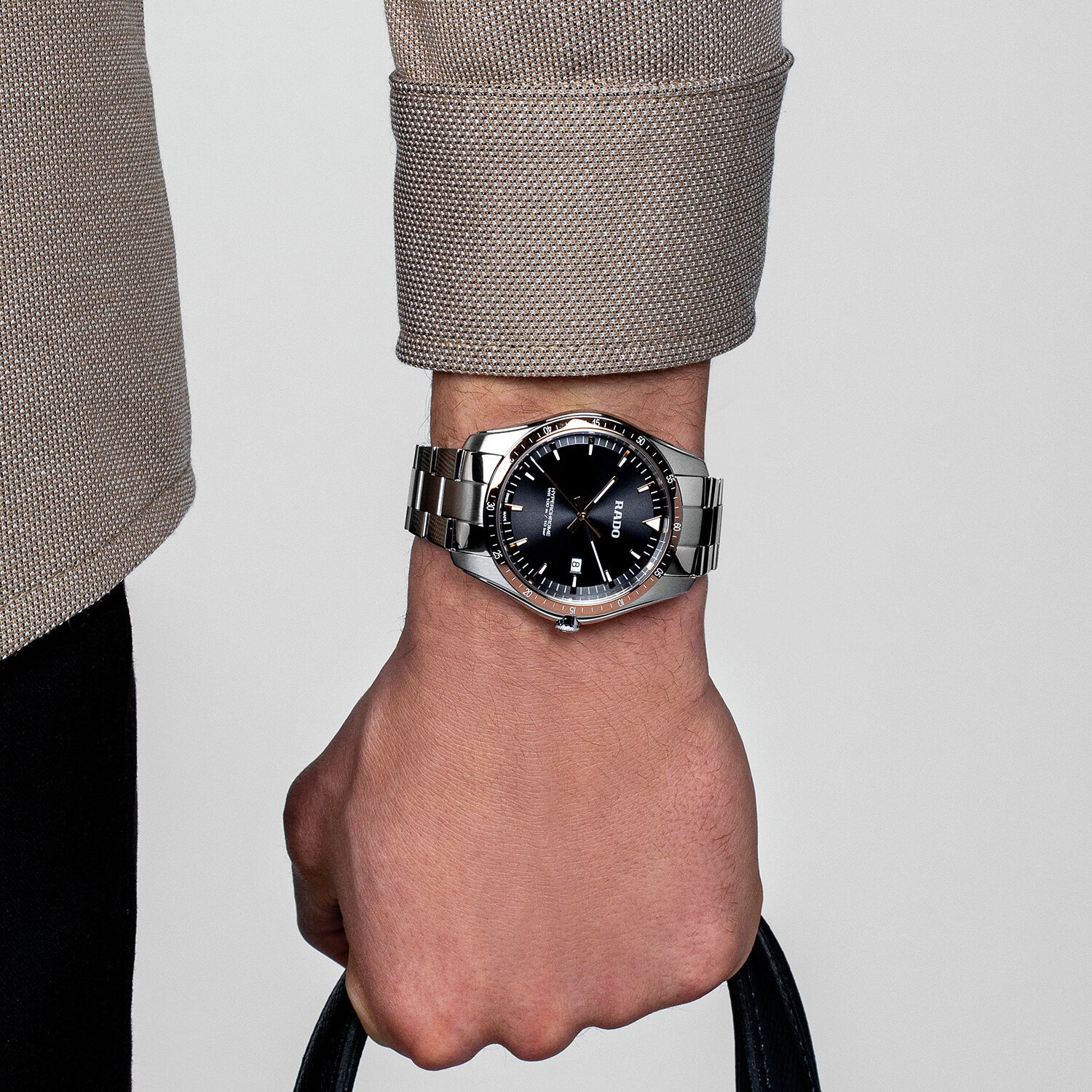 HyperChrome Men Quartz Grey Dial Analog Stainless Steel Watch R32502163 - Image 3