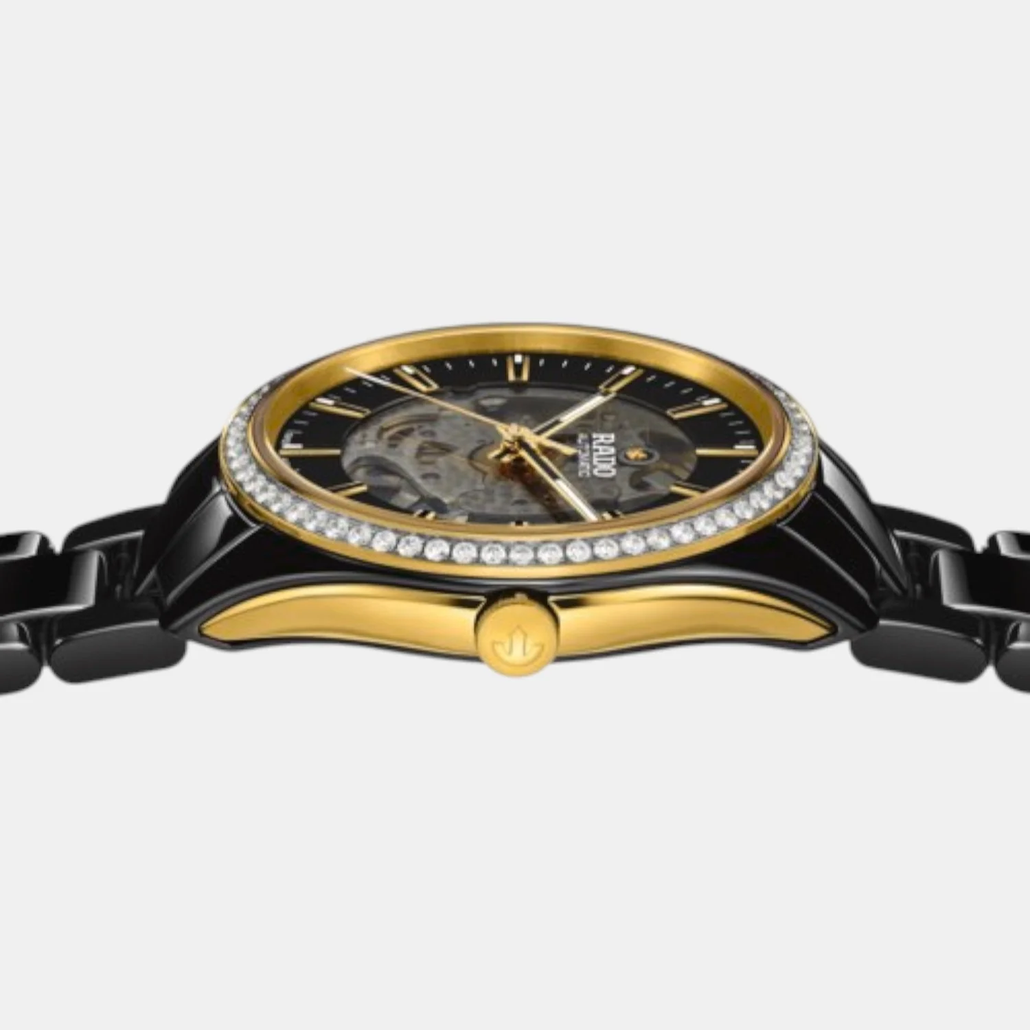 HyperChrome Unisex Automatic Black Smoked Dial Analog Ceramic Watch R32157152 - Image 3