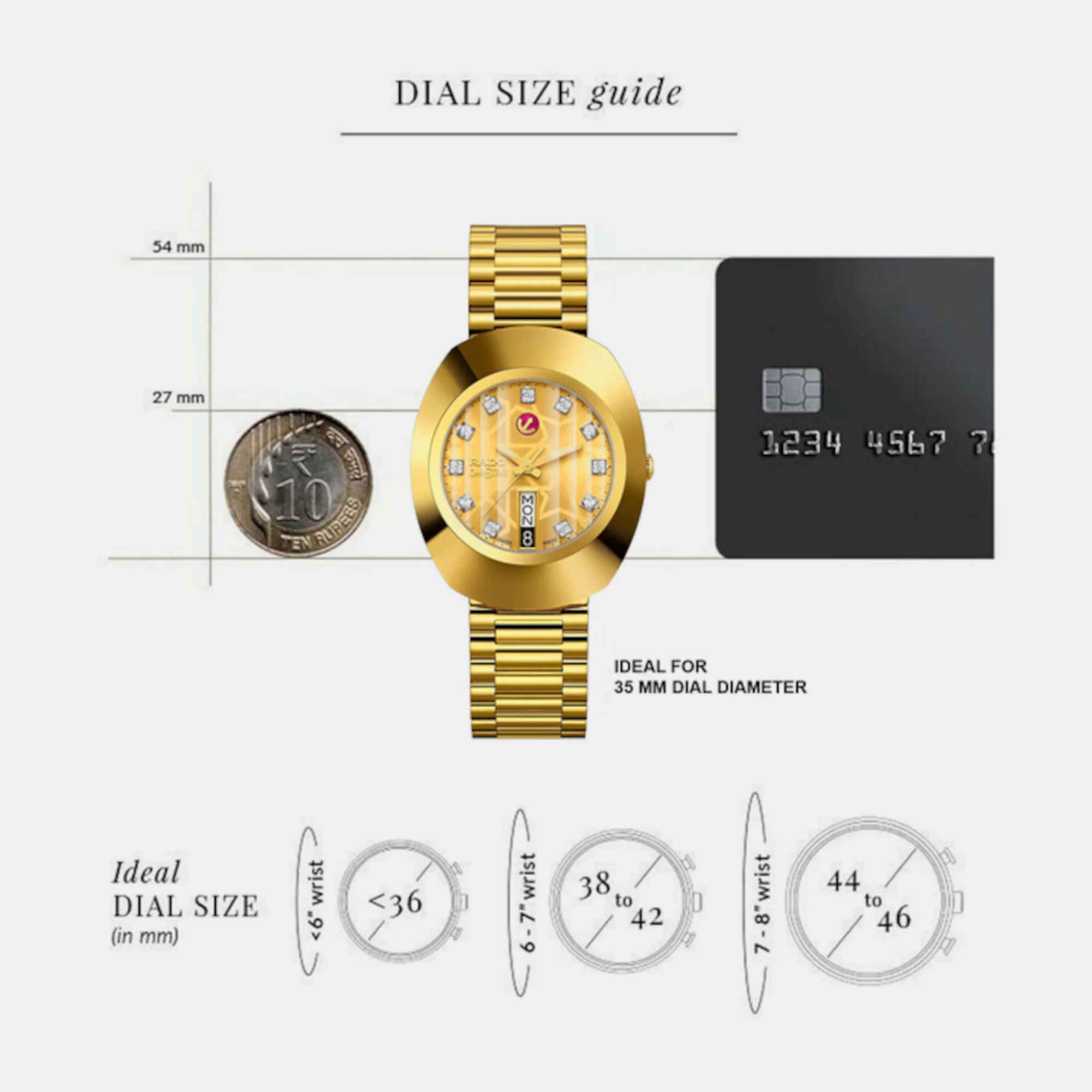 Original Men Automatic Gold Dial Analog Stainless Steel Watch R12413503 - Image 5