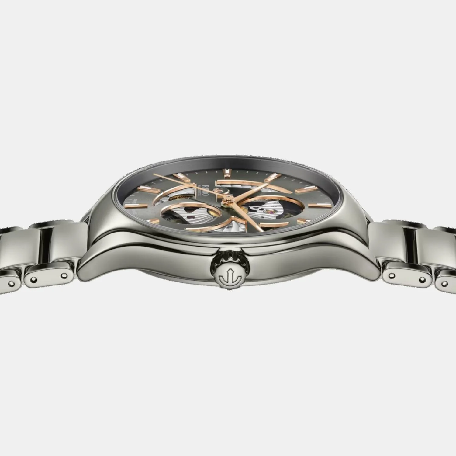 True Round Unisex Automatic Grey Dial Analog Ceramic Watch R27108112 - Image 4