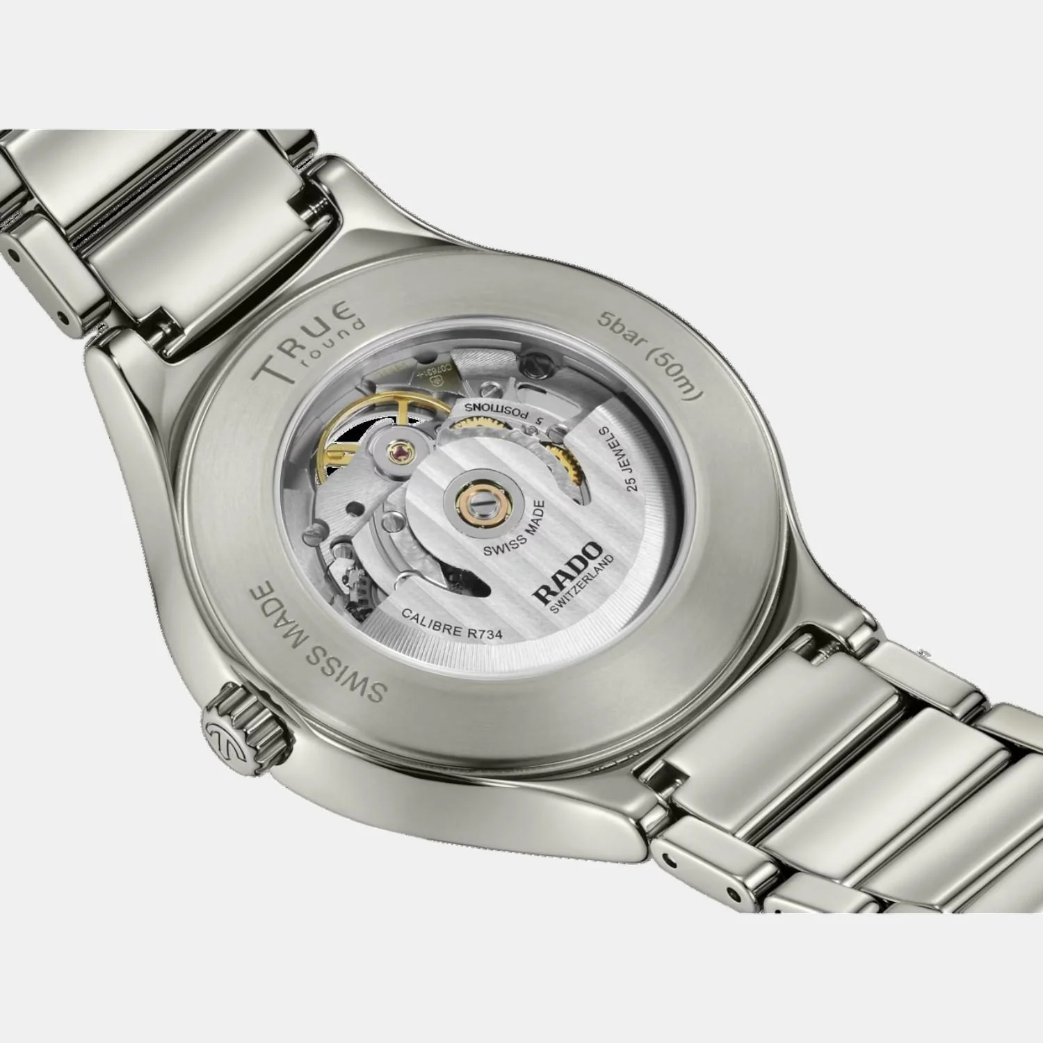 True Round Unisex Automatic Grey Dial Analog Ceramic Watch R27108112 - Image 5