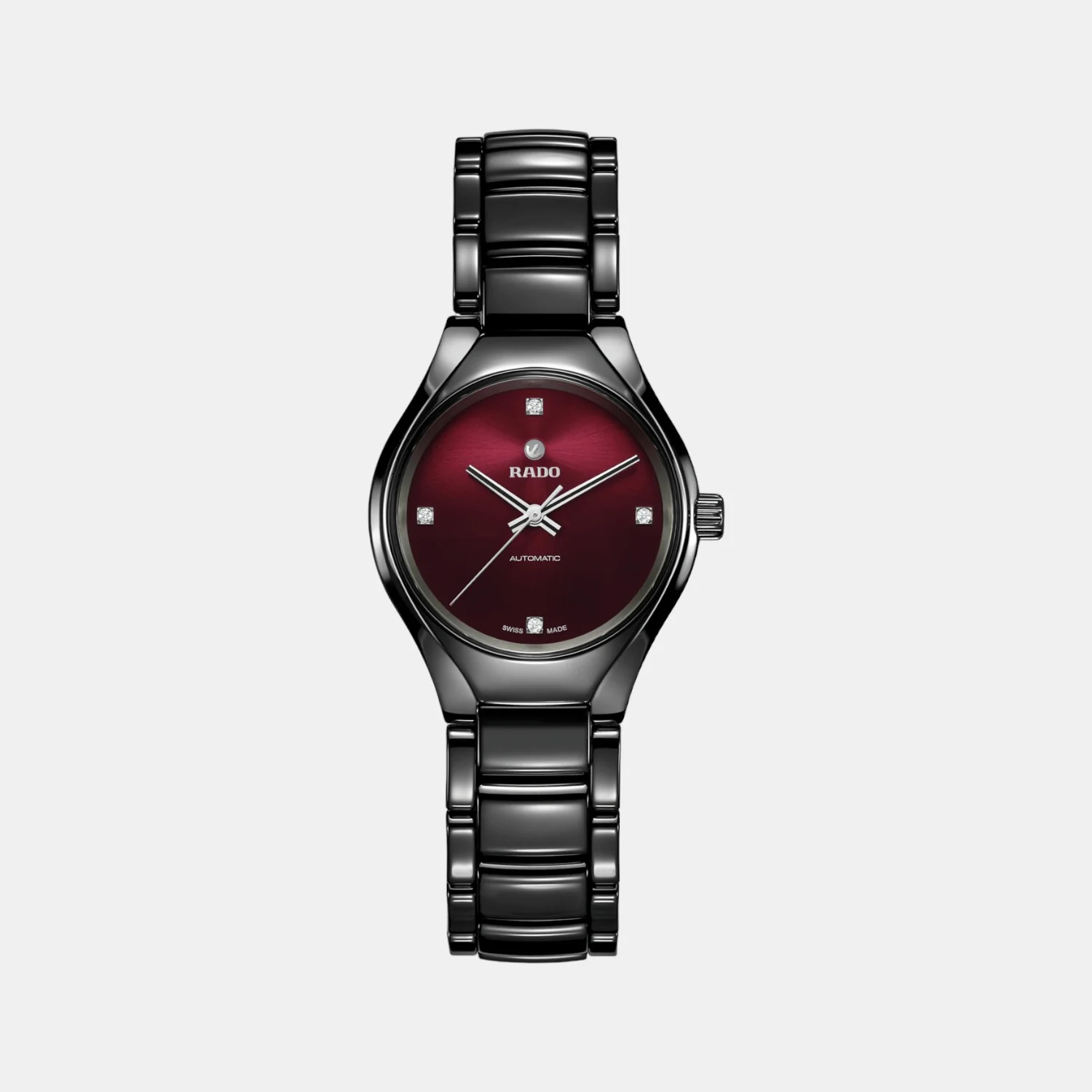 True Round Women Automatic Black Dial Analog Ceramic Watch R27242742