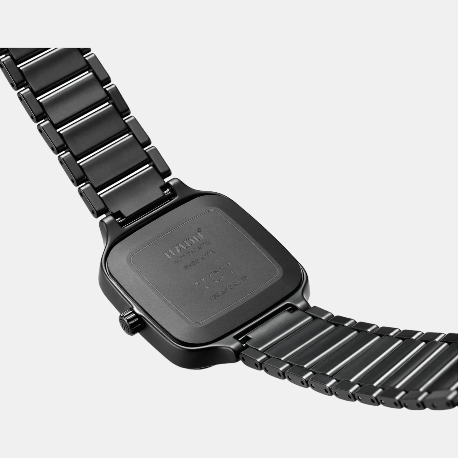 True Square Unisex Automatic Black Dial Analog Titanium Watch R27075152 - Image 3