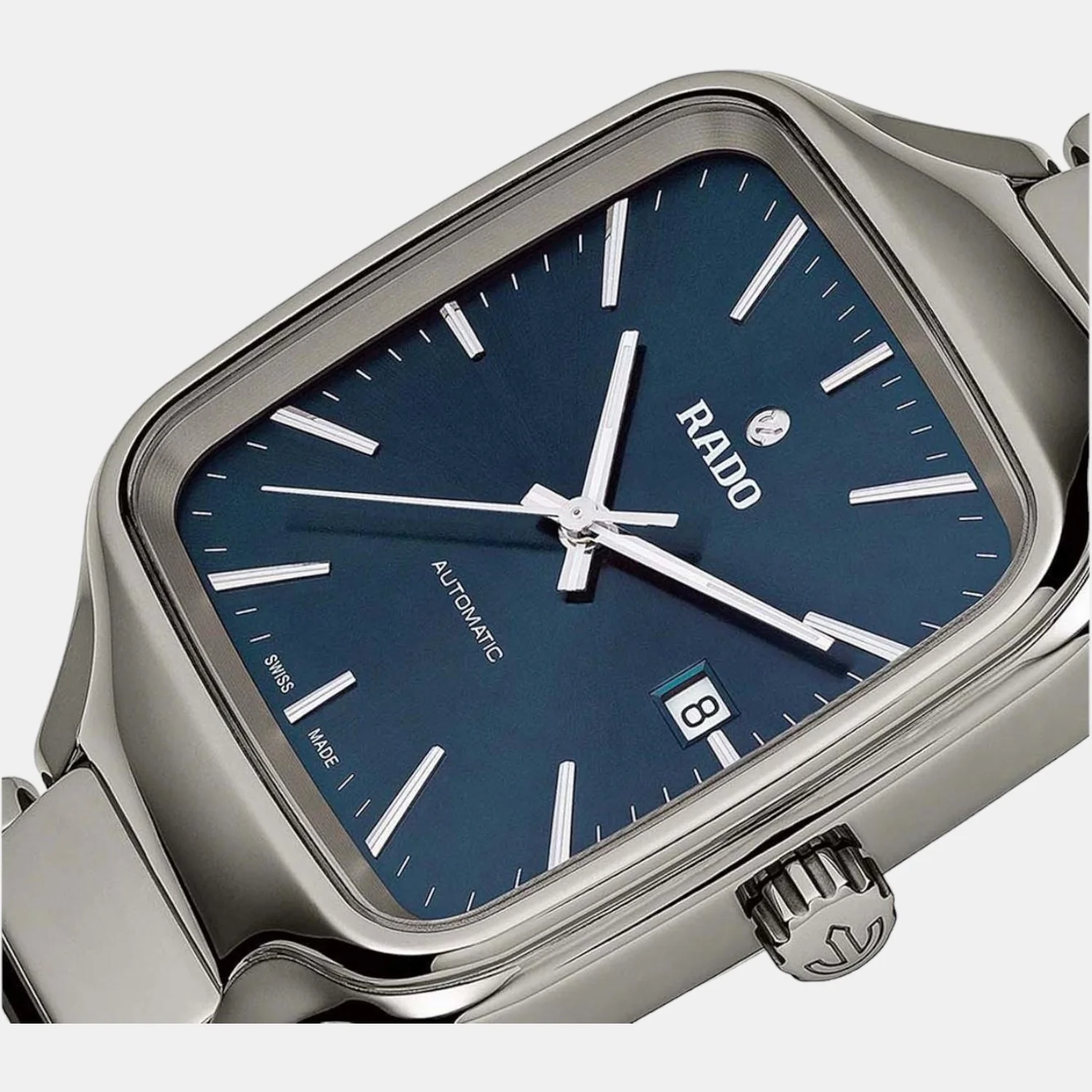 True Square Unisex Automatic Blue Dial Analog Ceramic Watch R27077202 - Image 2