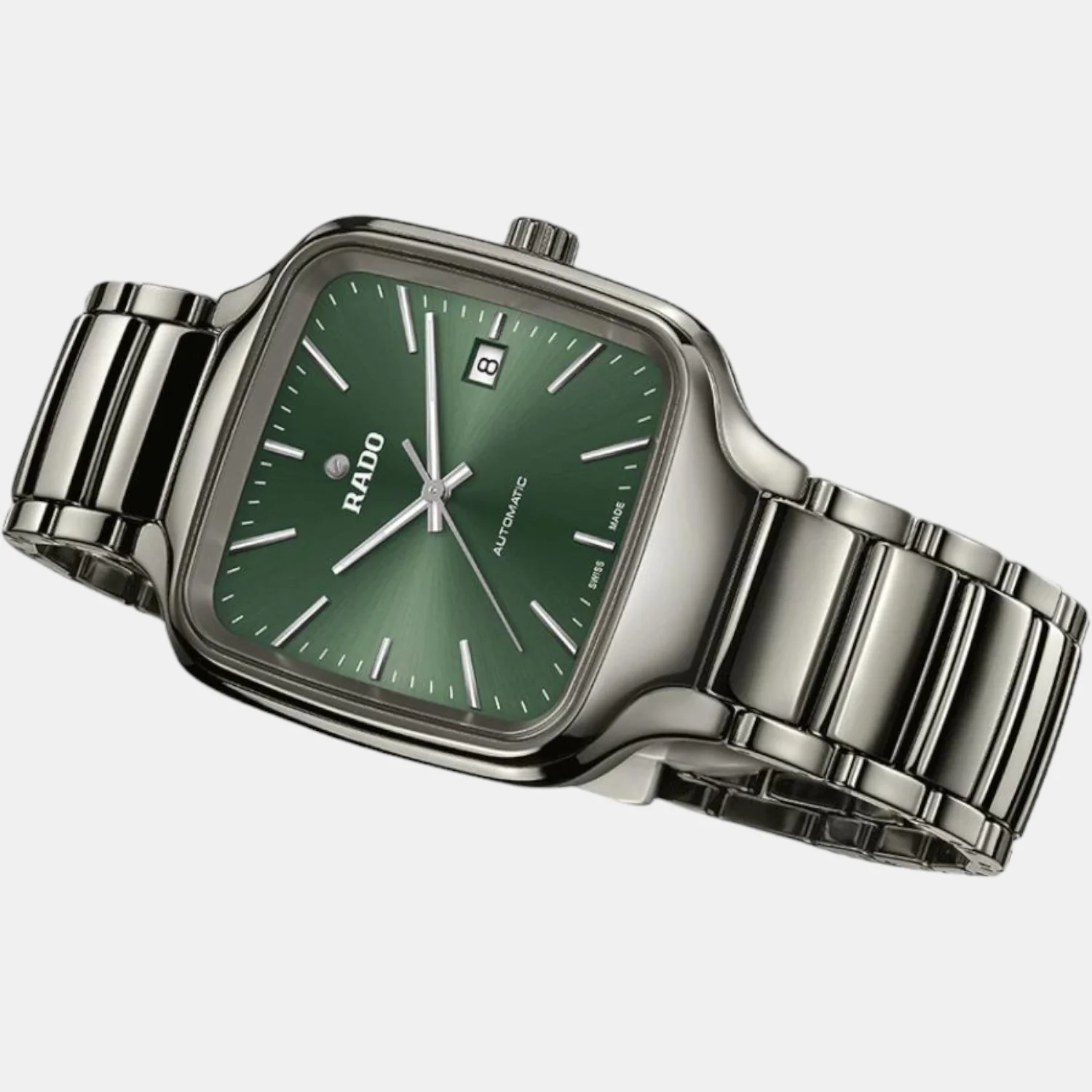 True Square Unisex Automatic Green Dial Analog Ceramic Watch R27077312 - Image 2
