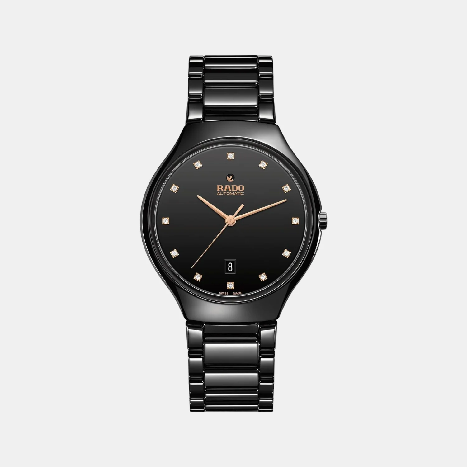 True Thinline Unisex Automatic Black Dial Analog Stainless Steel Watch R27113722