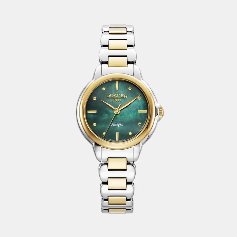 Allegra Women Quartz Green Dial Analog Stainless Steel Watch 977847 47 70 20 - Image 3