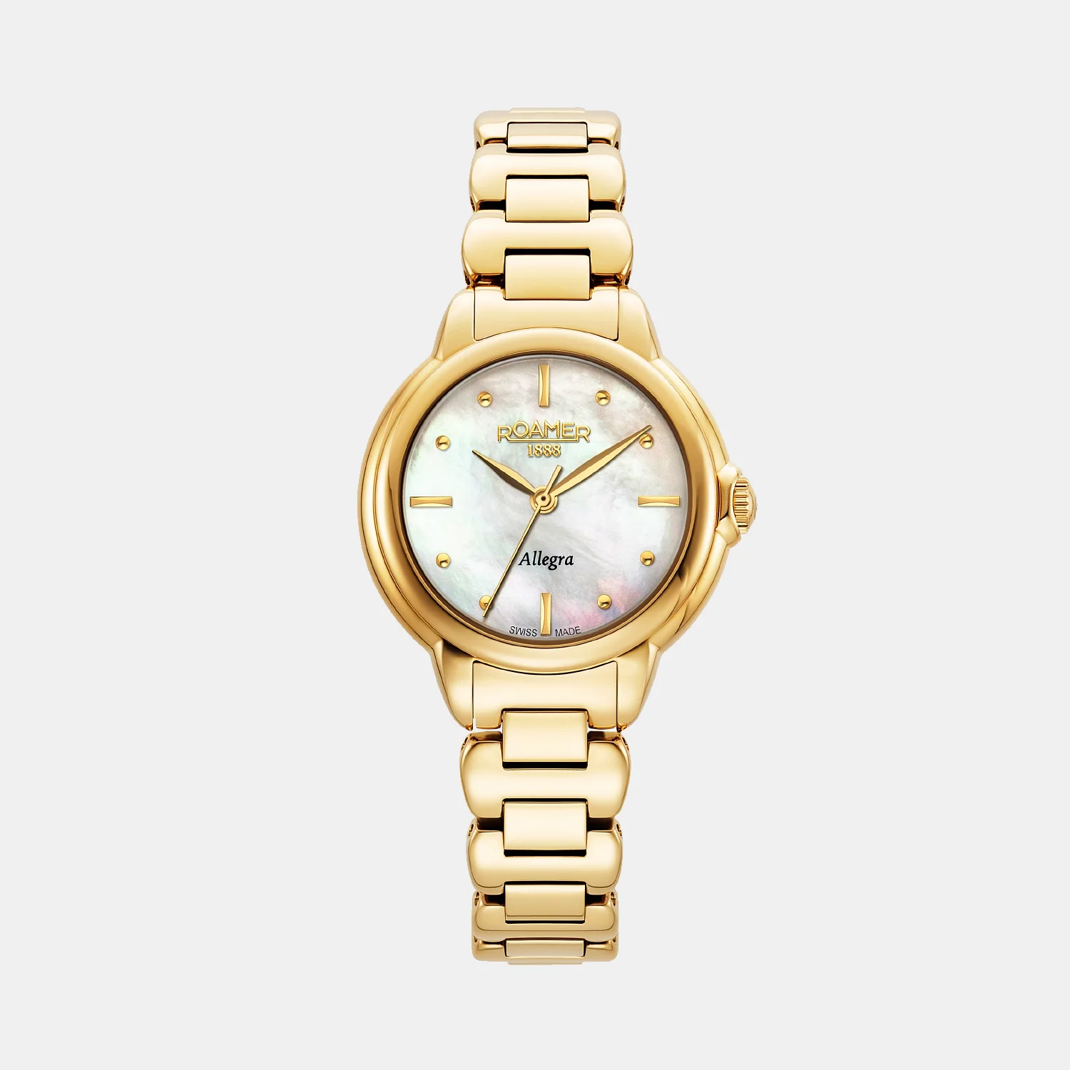 Allegra Women Quartz White Mother Of Pearl Dial Analog Stainless Steel Watch 977847 48 20 20 - Image 3