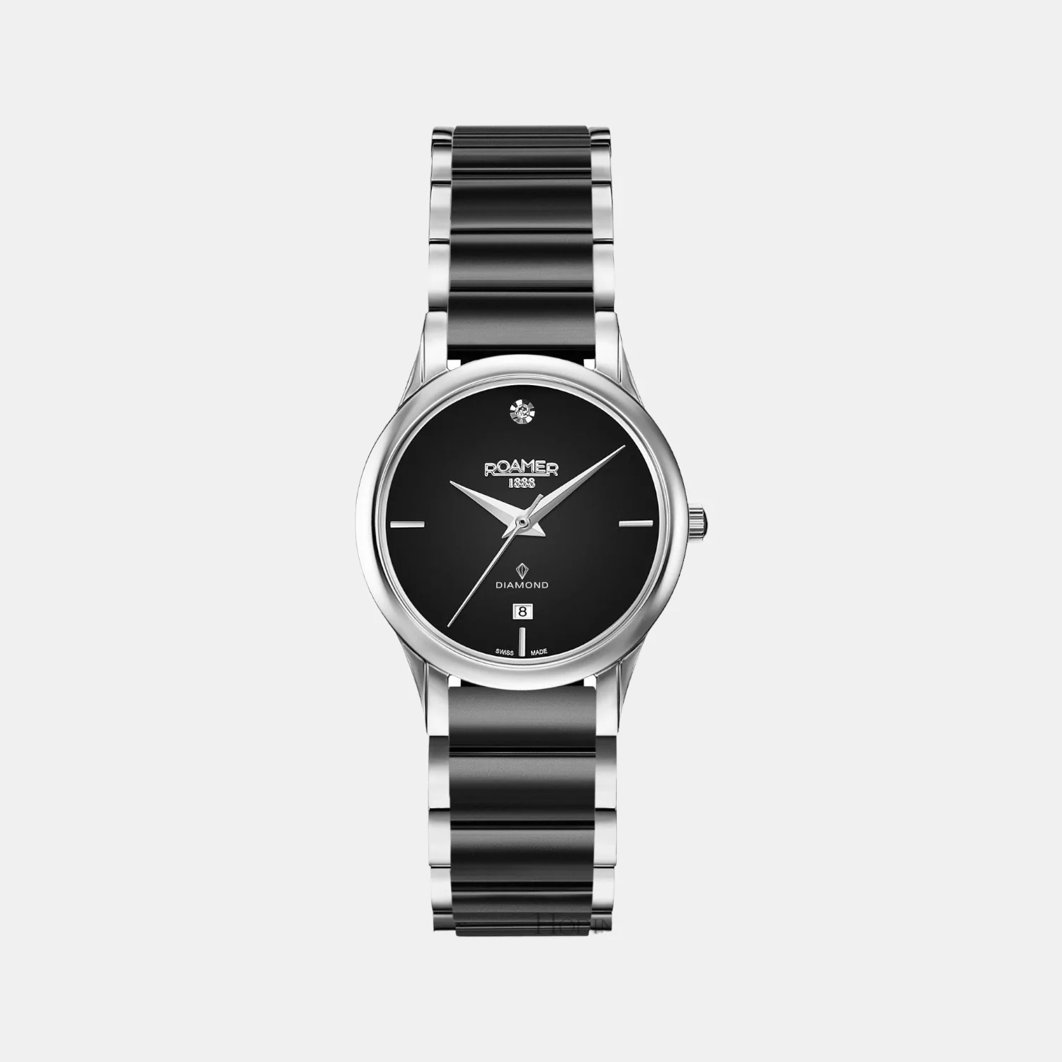 C-Line Women Quartz Black Dial Analog Ceramic Watch 657844 41 59 60