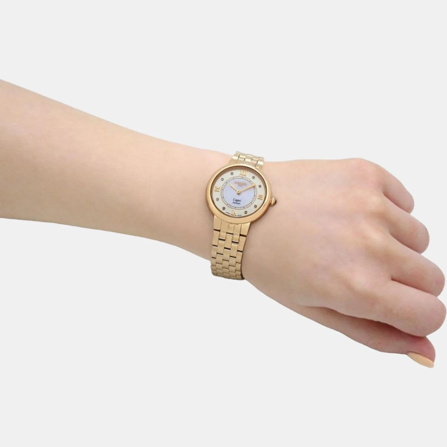 Capri Diamond Women Quartz White Dial Analog Stainless Steel Watch 859845 48 29 50 - Image 10