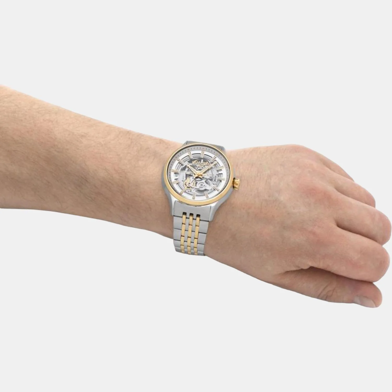 Competence Skeleton Men Automatic White Dial Analog Stainless Steel Watch 101663 47 15 10N - Image 9