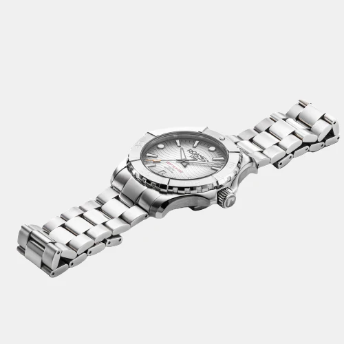 Deep Sea 200 Men Quartz Silver Dial Analog Stainless Steel Watch 860833 41 15 70 - Image 8