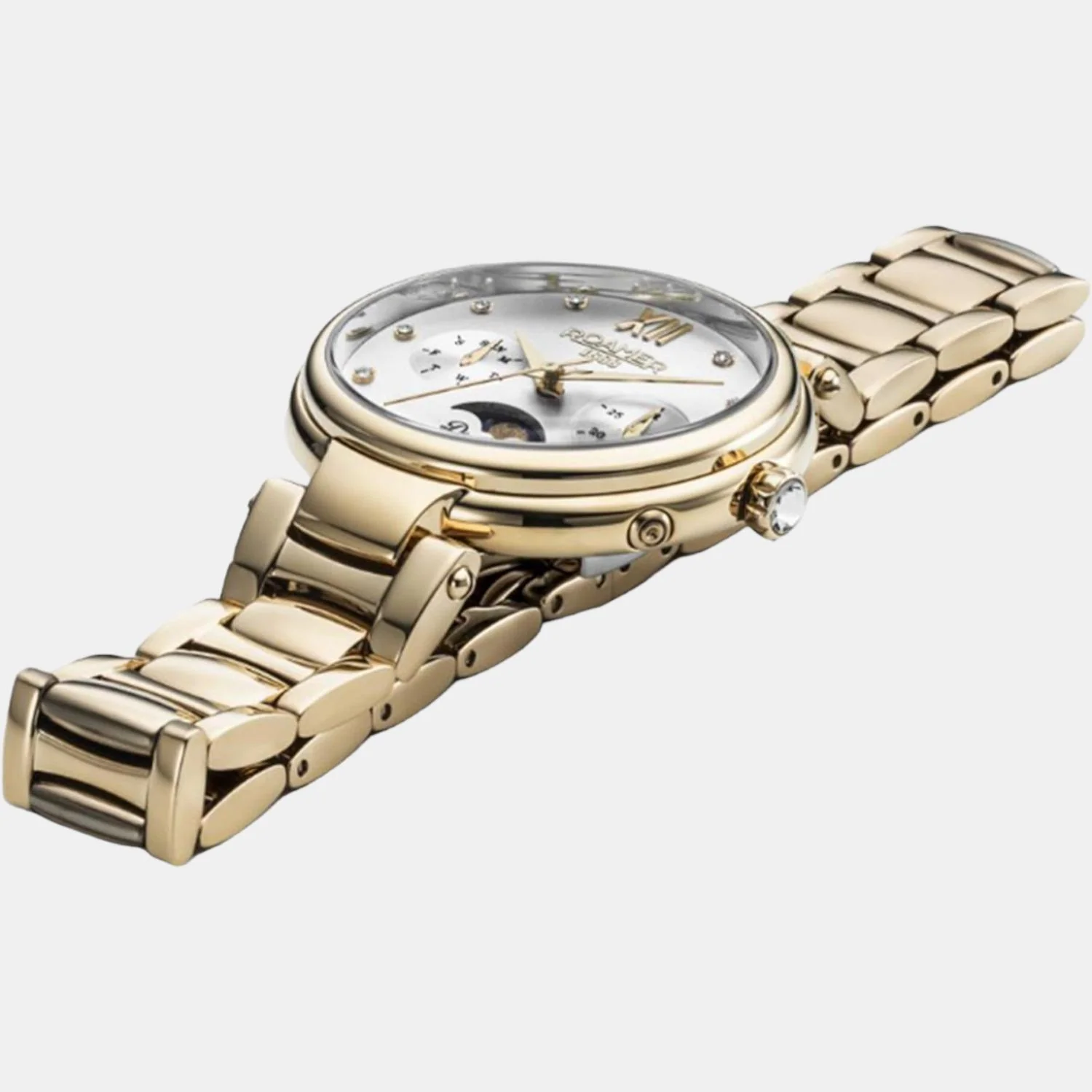 Dreamline Moonphase Women Quartz Silver Dial Analog Stainless Steel Watch 858801 48 29 50 - Image 4