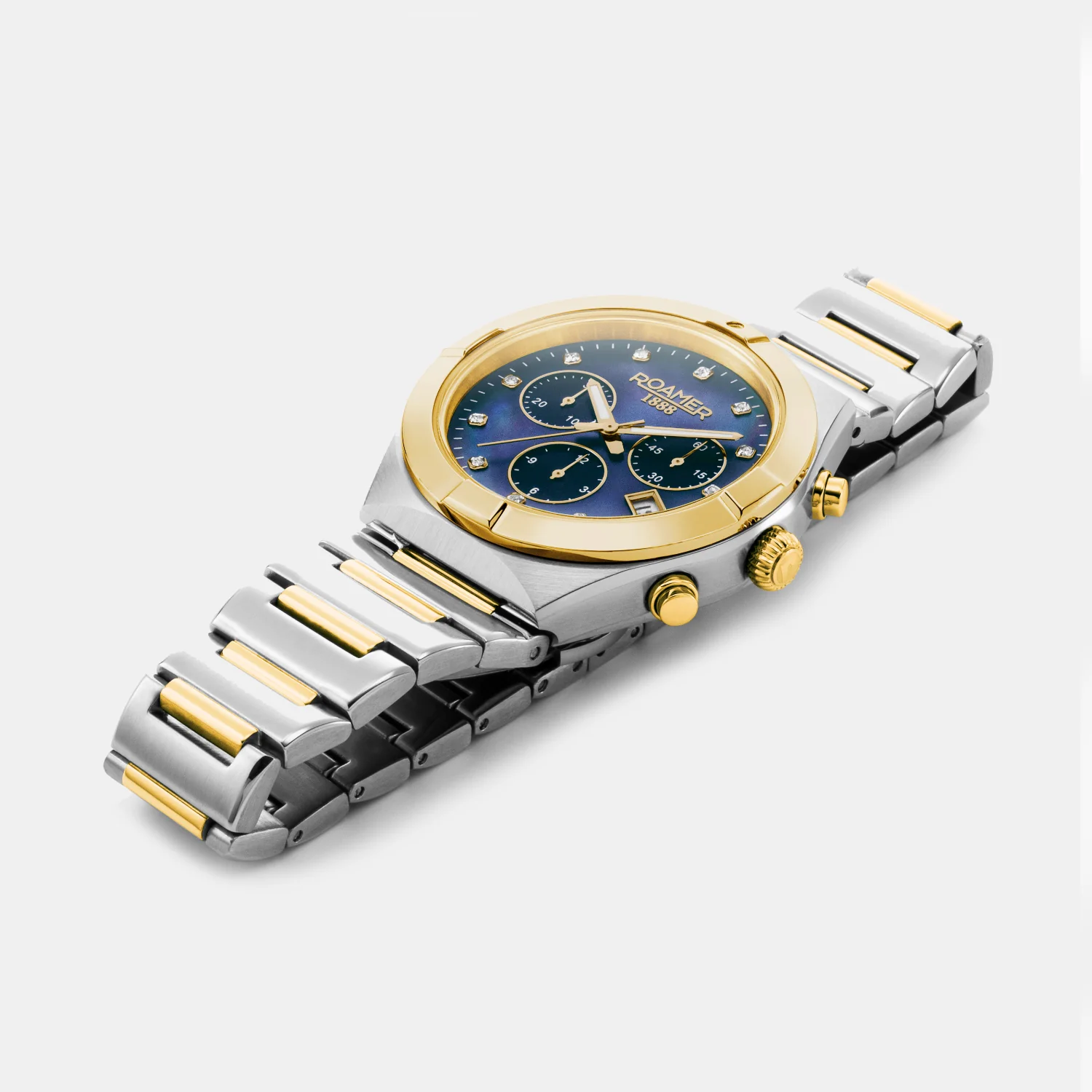 Eos Women Quartz Blue Mother Of Pearl Dial Chronograph Stainless Steel Watch 987837 47 40 20 - Image 5