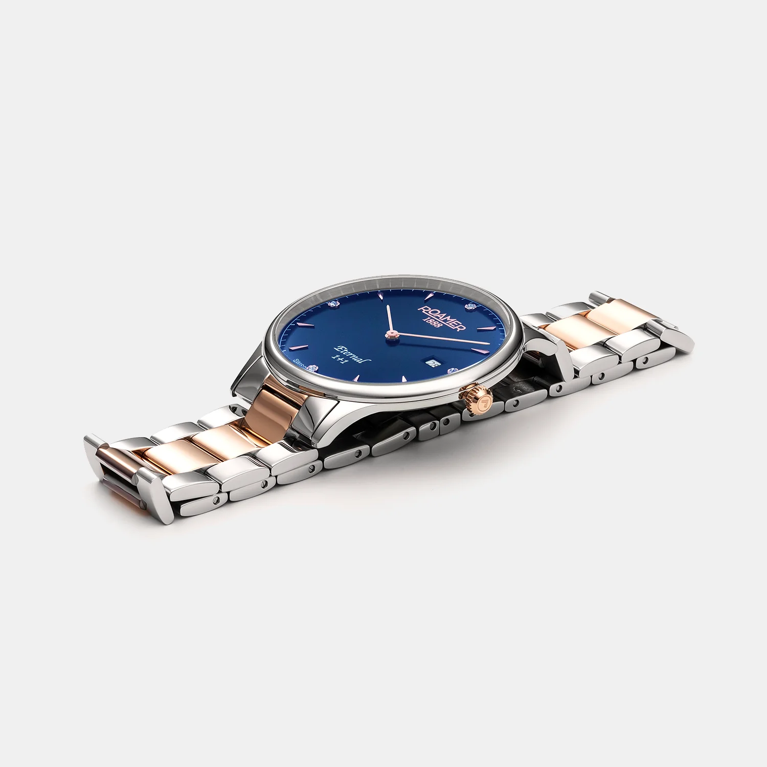 Eternal Men Quartz Blue Dial Analog Stainless Steel Watch 863833 49 45 50 - Image 3