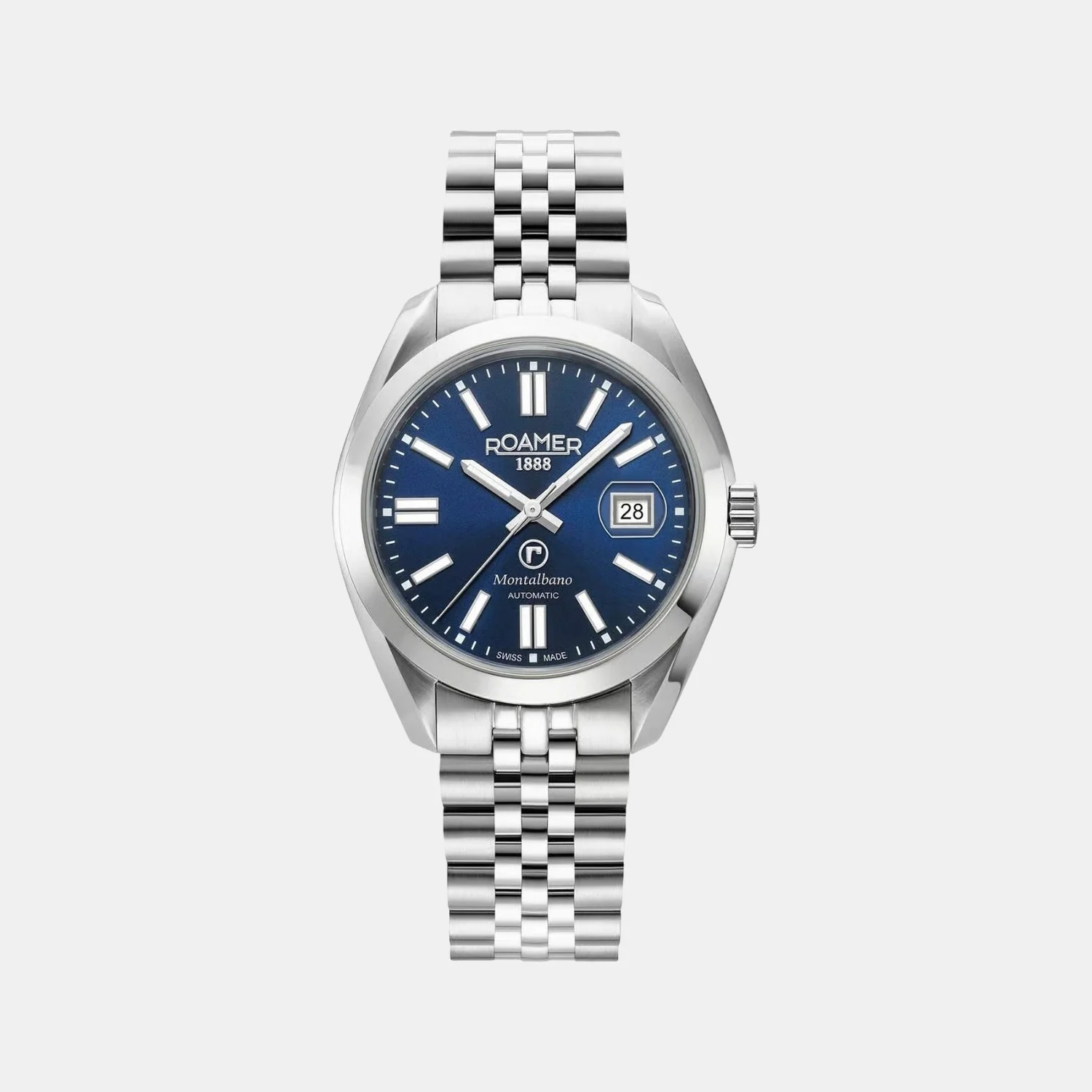 Montalbano Men Automatic Blue Dial Analog Stainless Steel Watch 996983 41 45 20