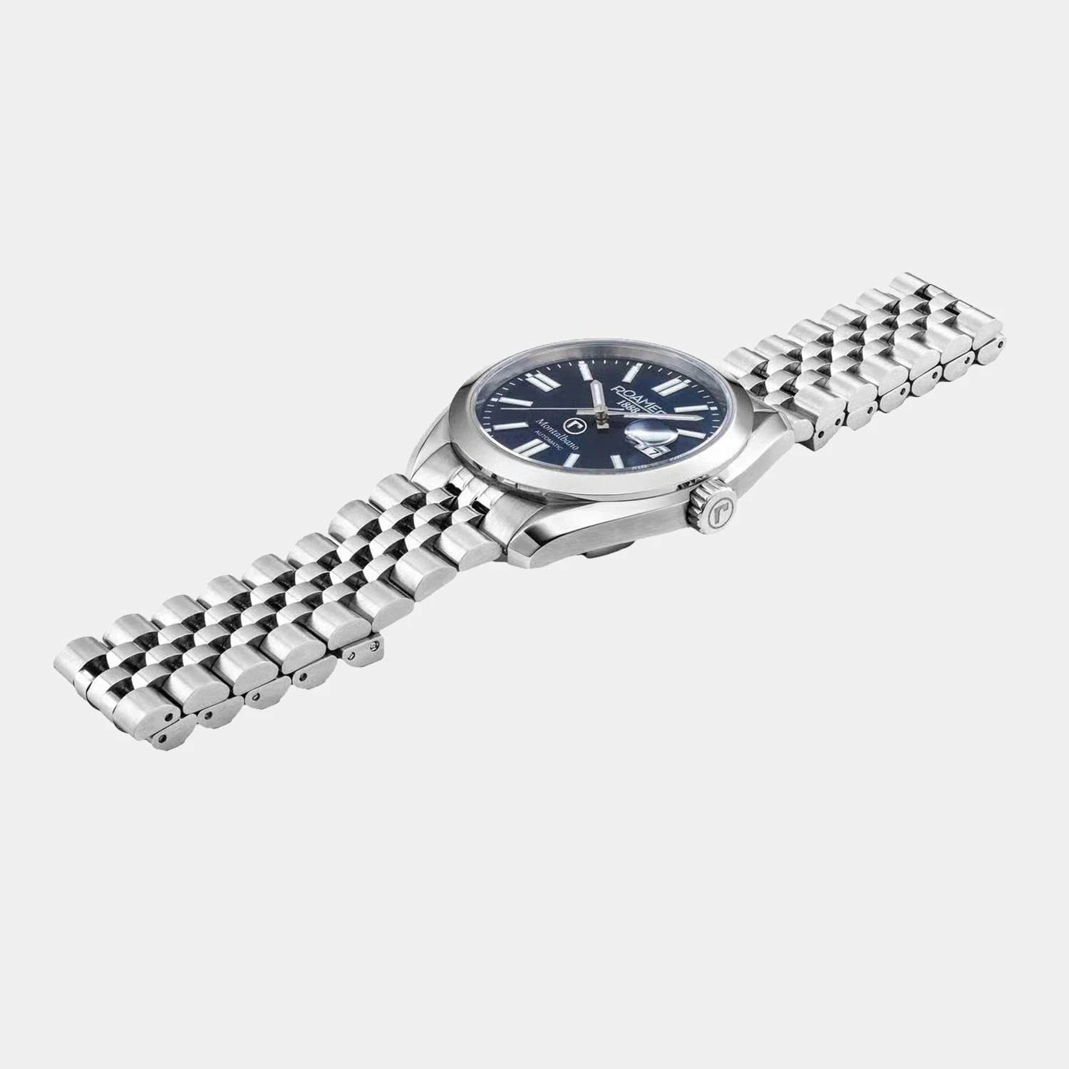 Montalbano Men Automatic Blue Dial Analog Stainless Steel Watch 996983 41 45 20 - Image 4