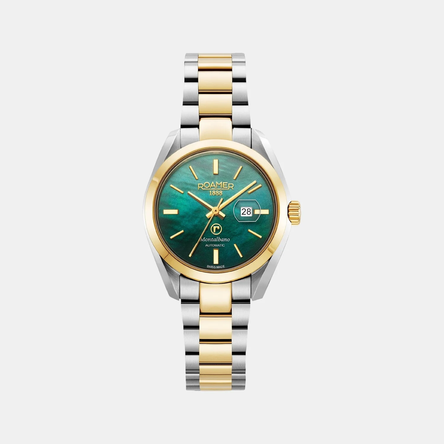 Montalbano Women Automatic Green Mother Of Pearl Dial Analog Stainless Steel Watch 996990 47 70 20 - Image 2