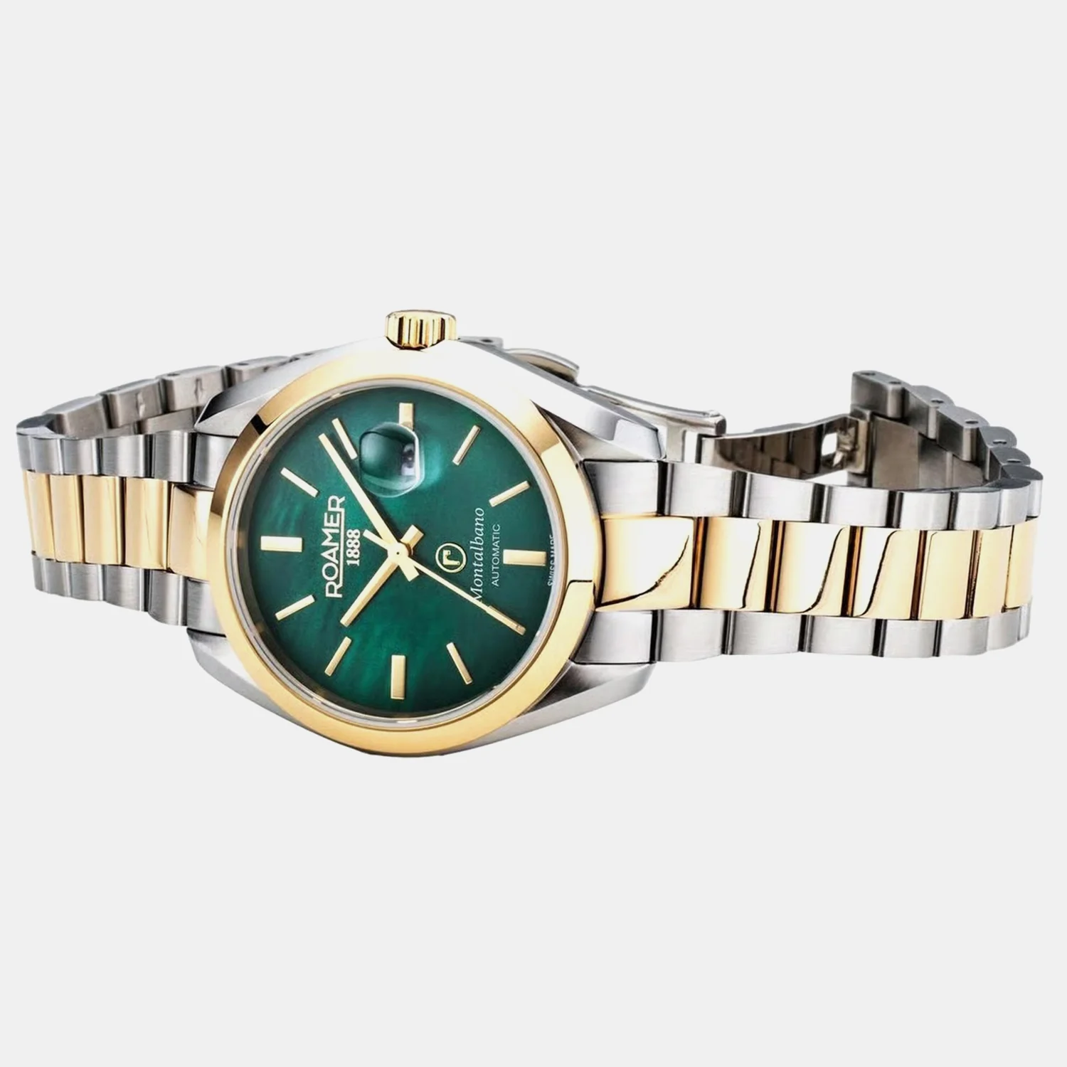 Montalbano Women Automatic Green Mother Of Pearl Dial Analog Stainless Steel Watch 996990 47 70 20 - Image 4