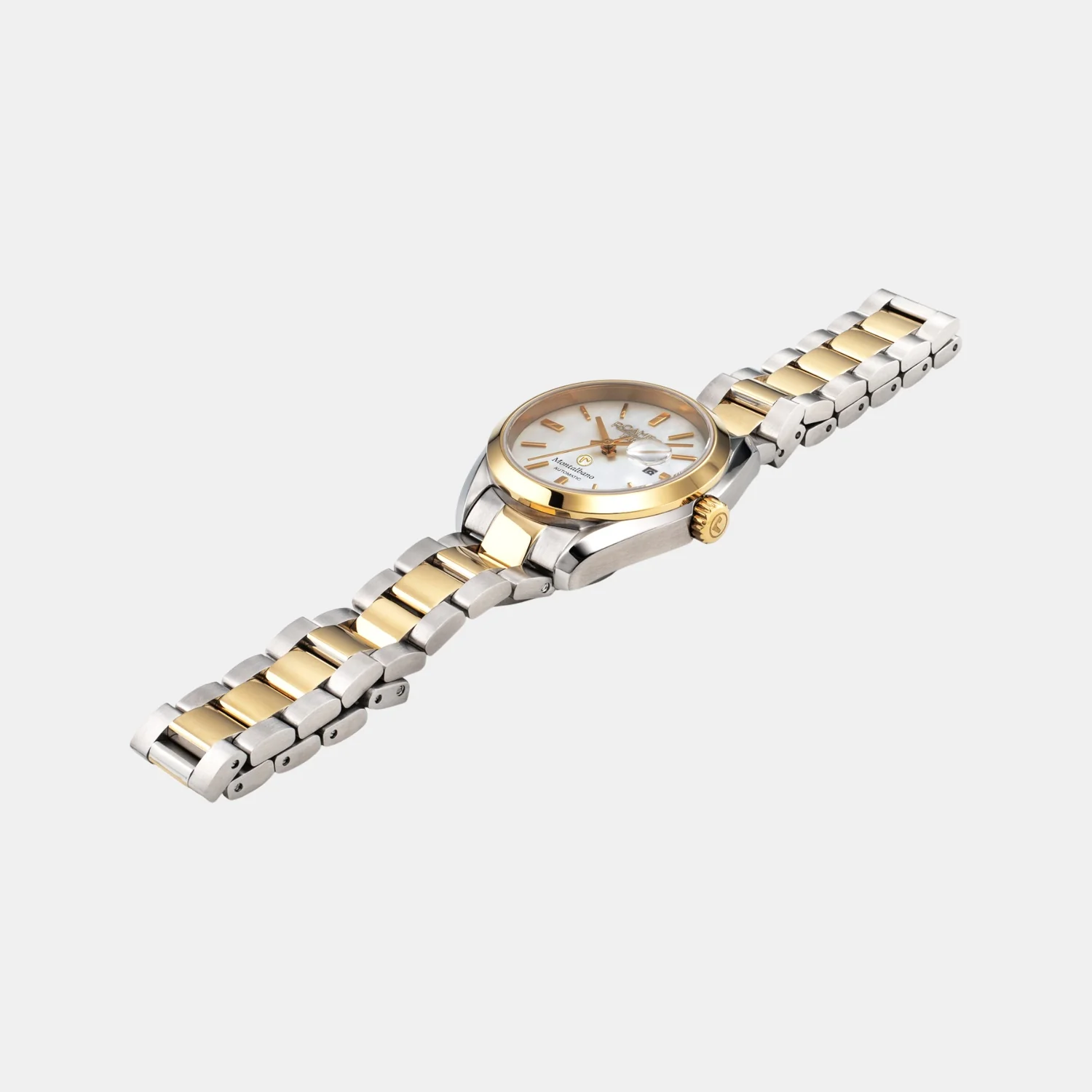 Montalbano Women Automatic White Mother Of Pearl Dial Analog Stainless Steel Watch 996990 47 20 20 - Image 2