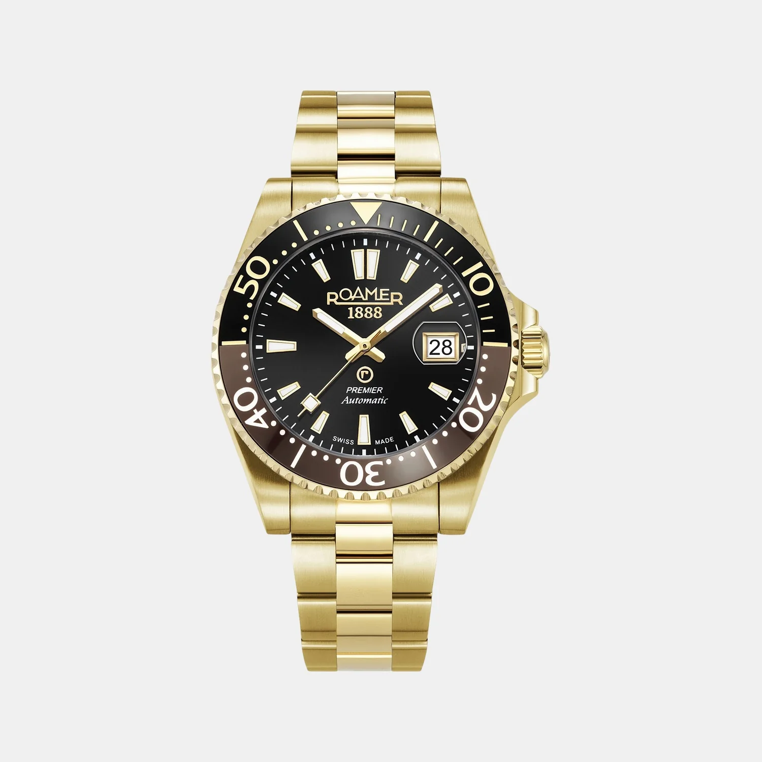 Premier Men Automatic Black Dial Analog Stainless Steel Watch 986983 48 85 20