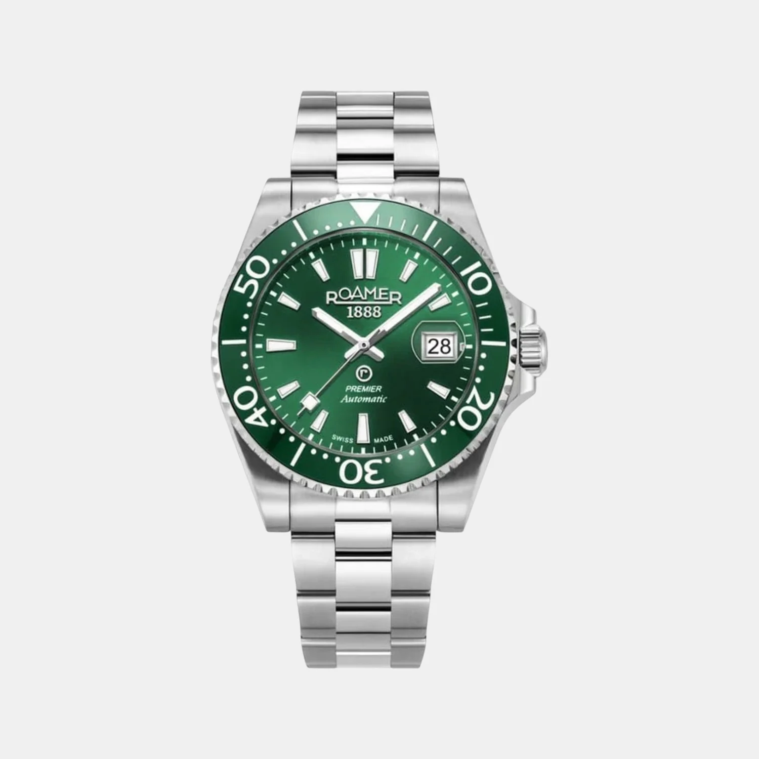 Premier Men Automatic Green Sunray Dial Analog Stainless Steel Watch 986983 41 75 20 - Image 2